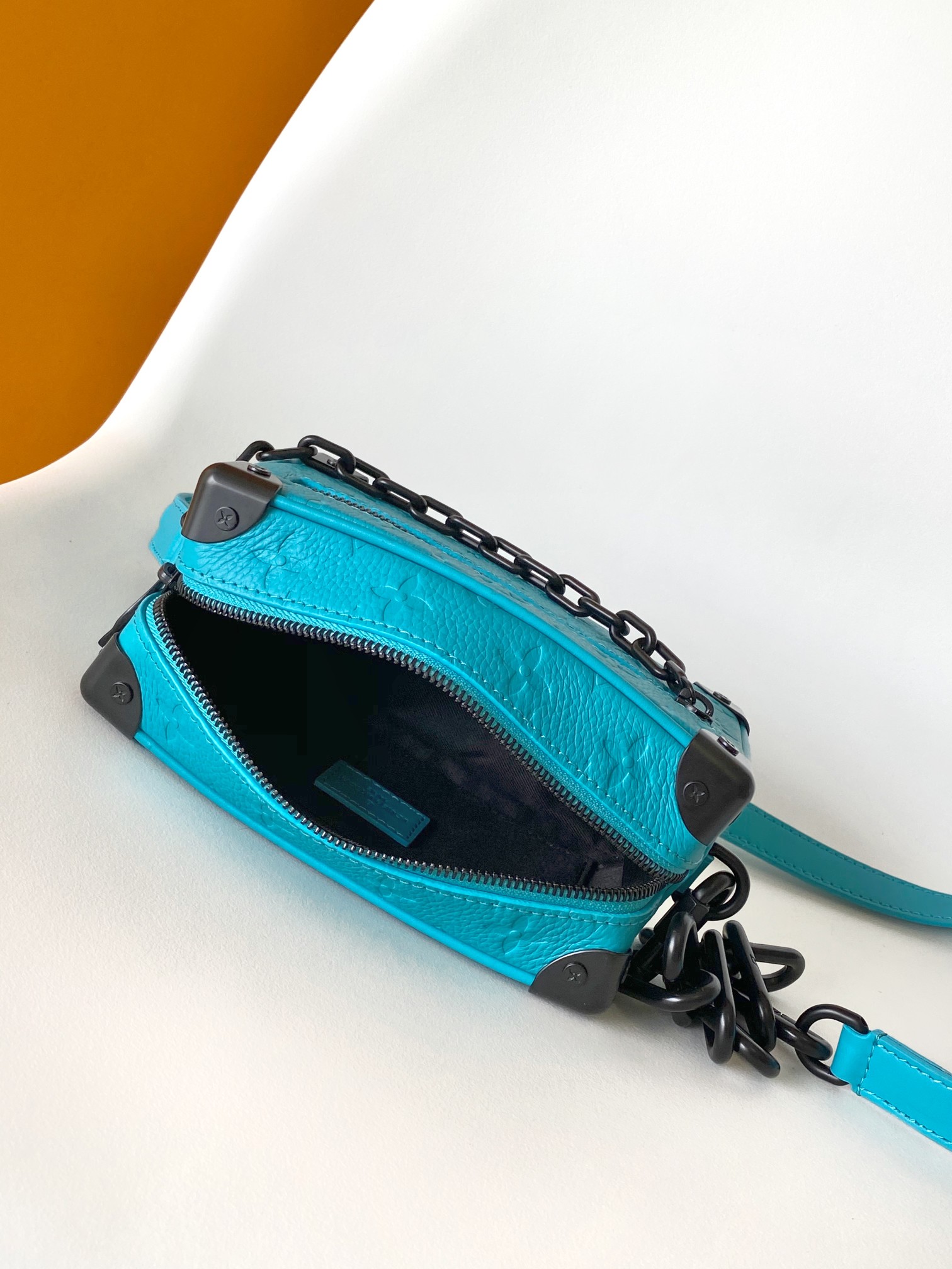 M11673 Mini Soft Trunk Chain Bag by Louis Vuitton LV in Mint Blue