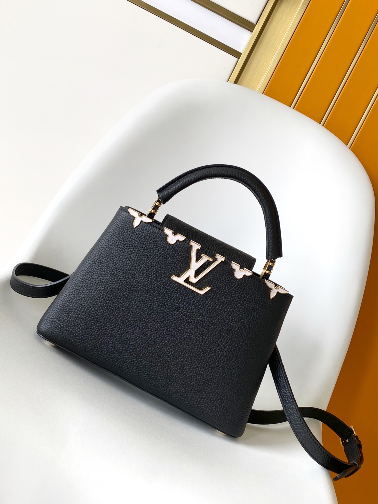 M23263 Capucines BB Bag by Louis Vuitton LV in Black