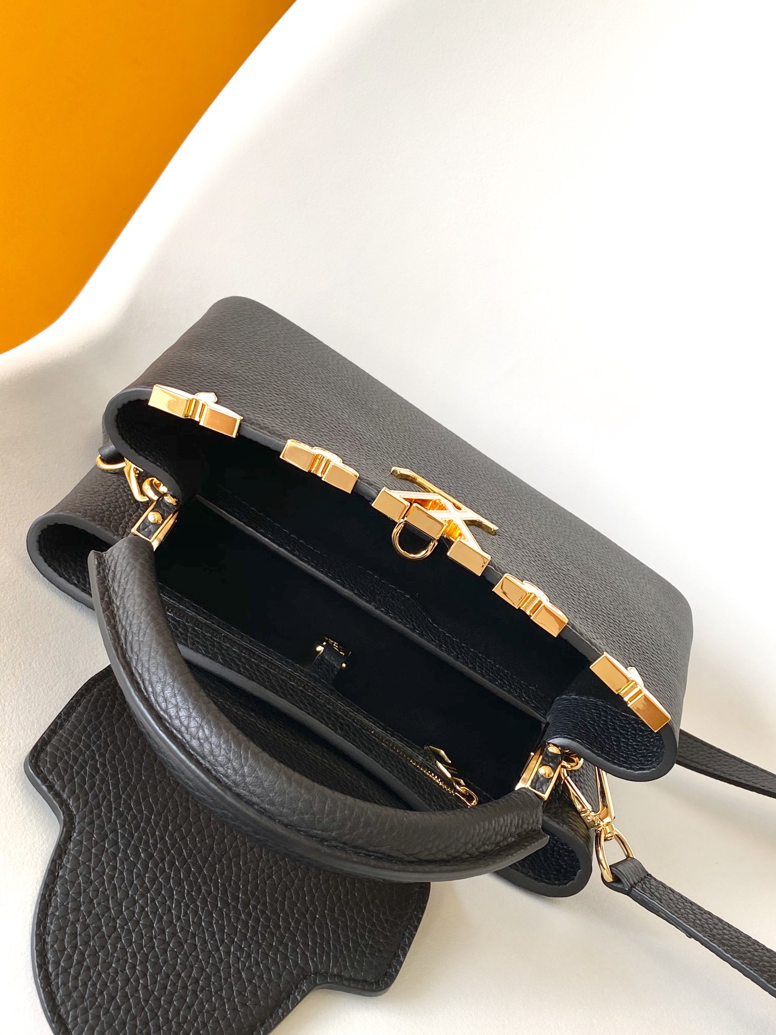 M23263 Capucines BB Bag by Louis Vuitton LV in Black