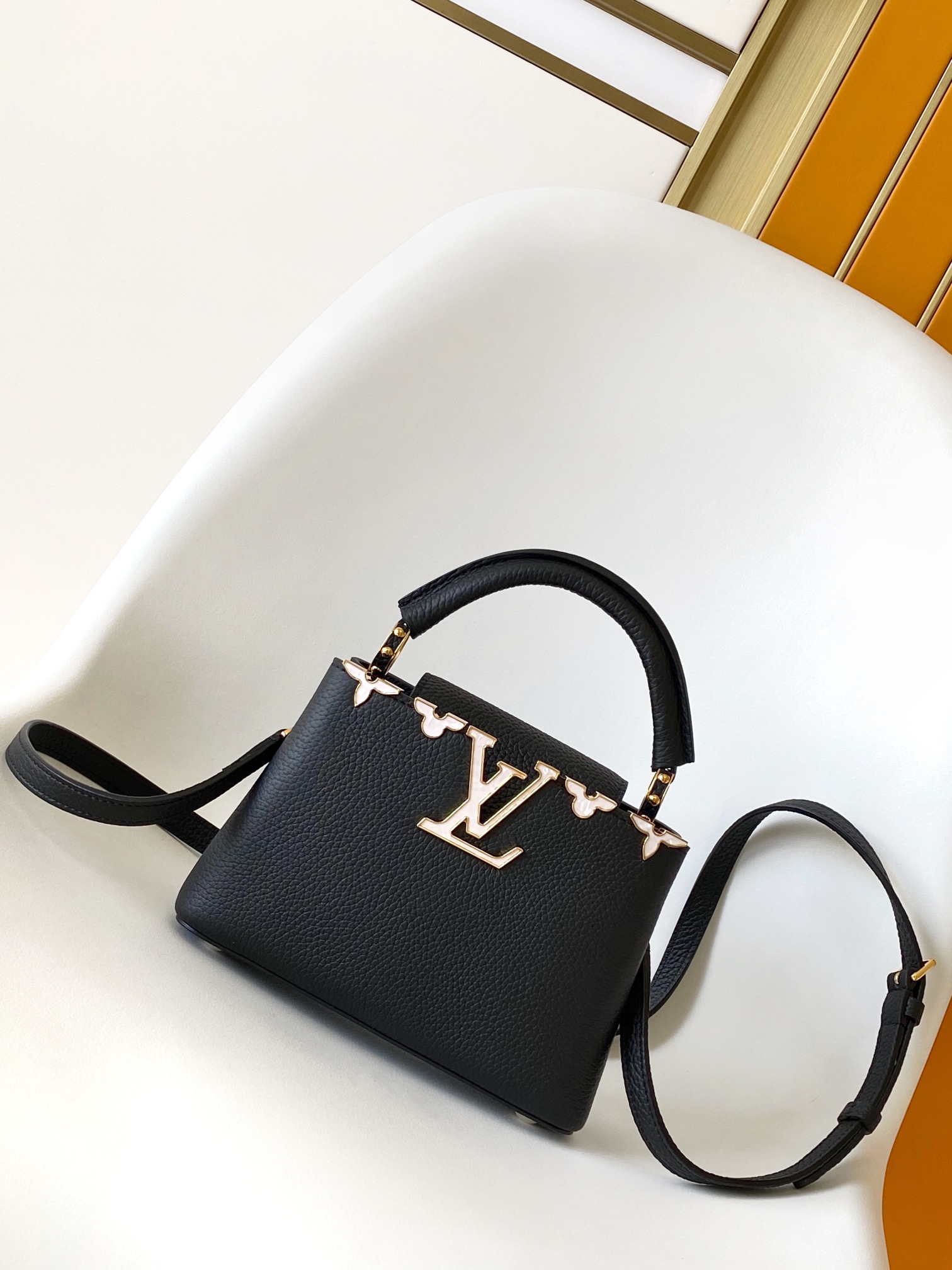 M23330 Capucines BB Bag by Louis Vuitton LV in Black