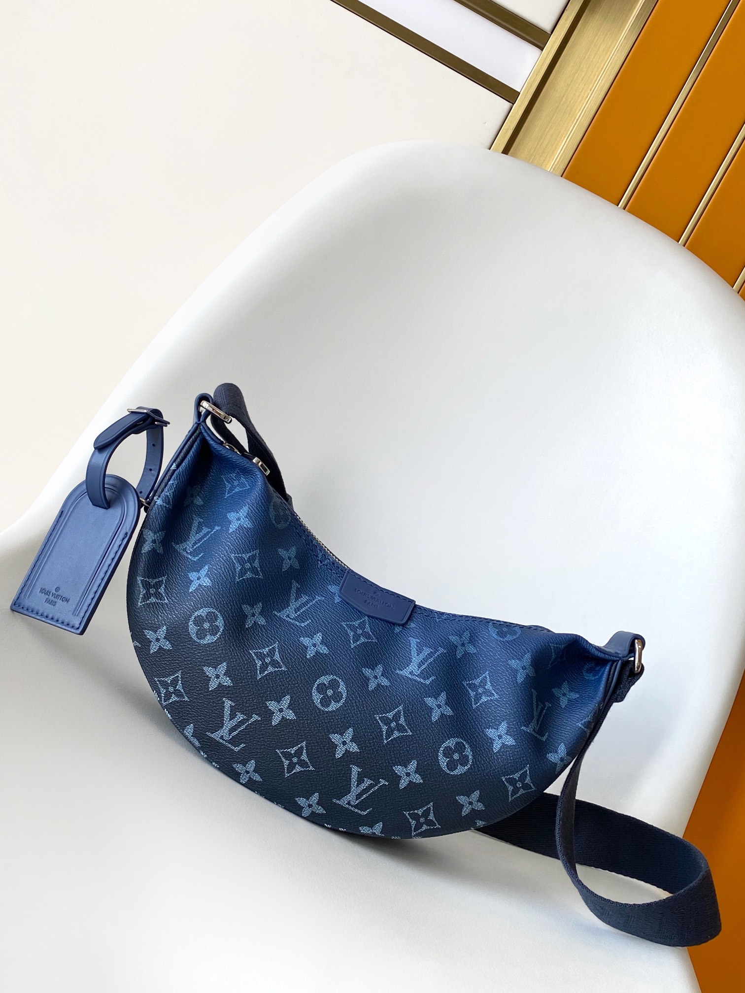 M11594 Hamac Small Bag by Louis Vuitton LV in Blue Flower