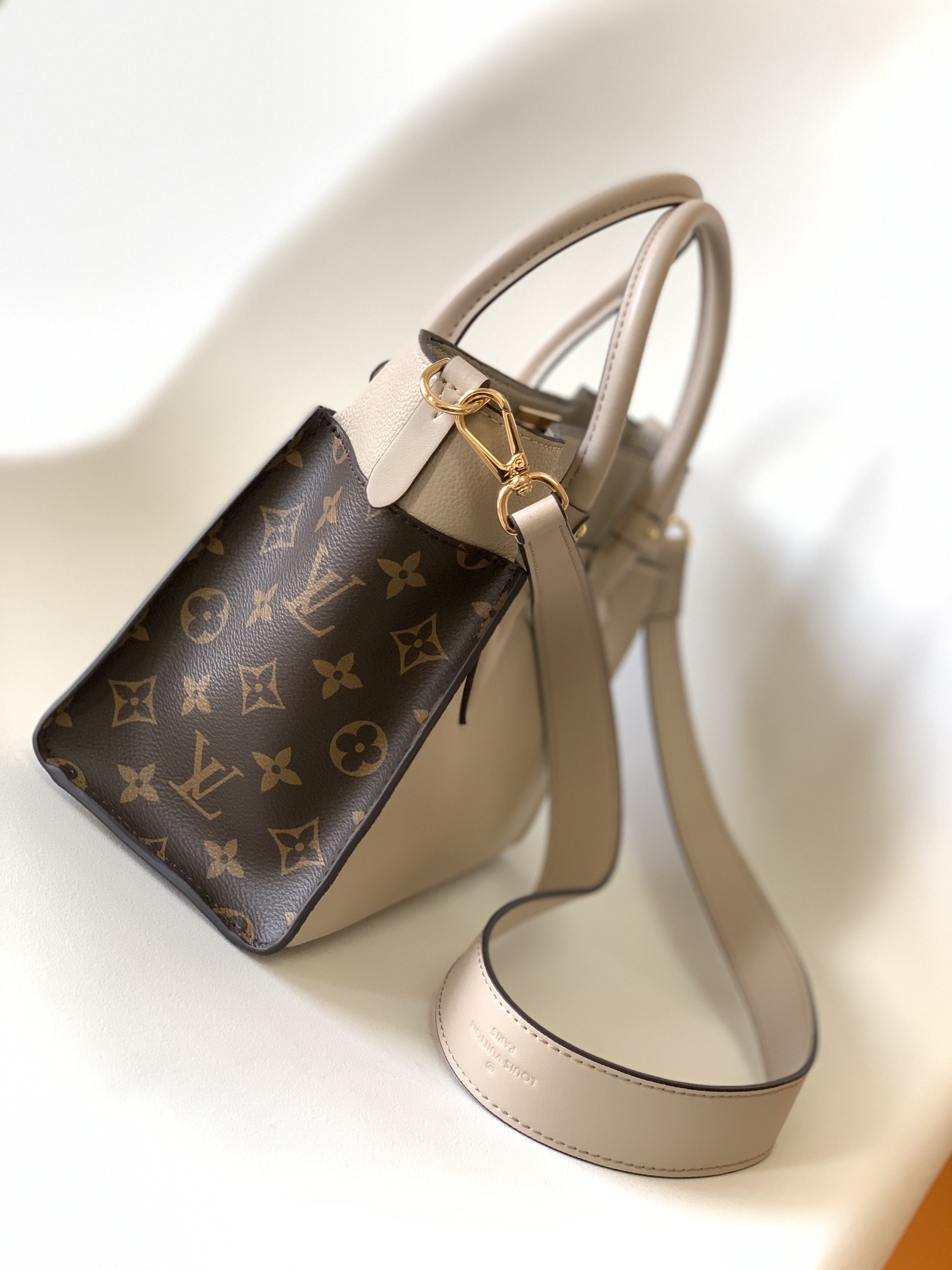 M57729 On My Side Small Bag by Louis Vuitton LV in Grey Brown