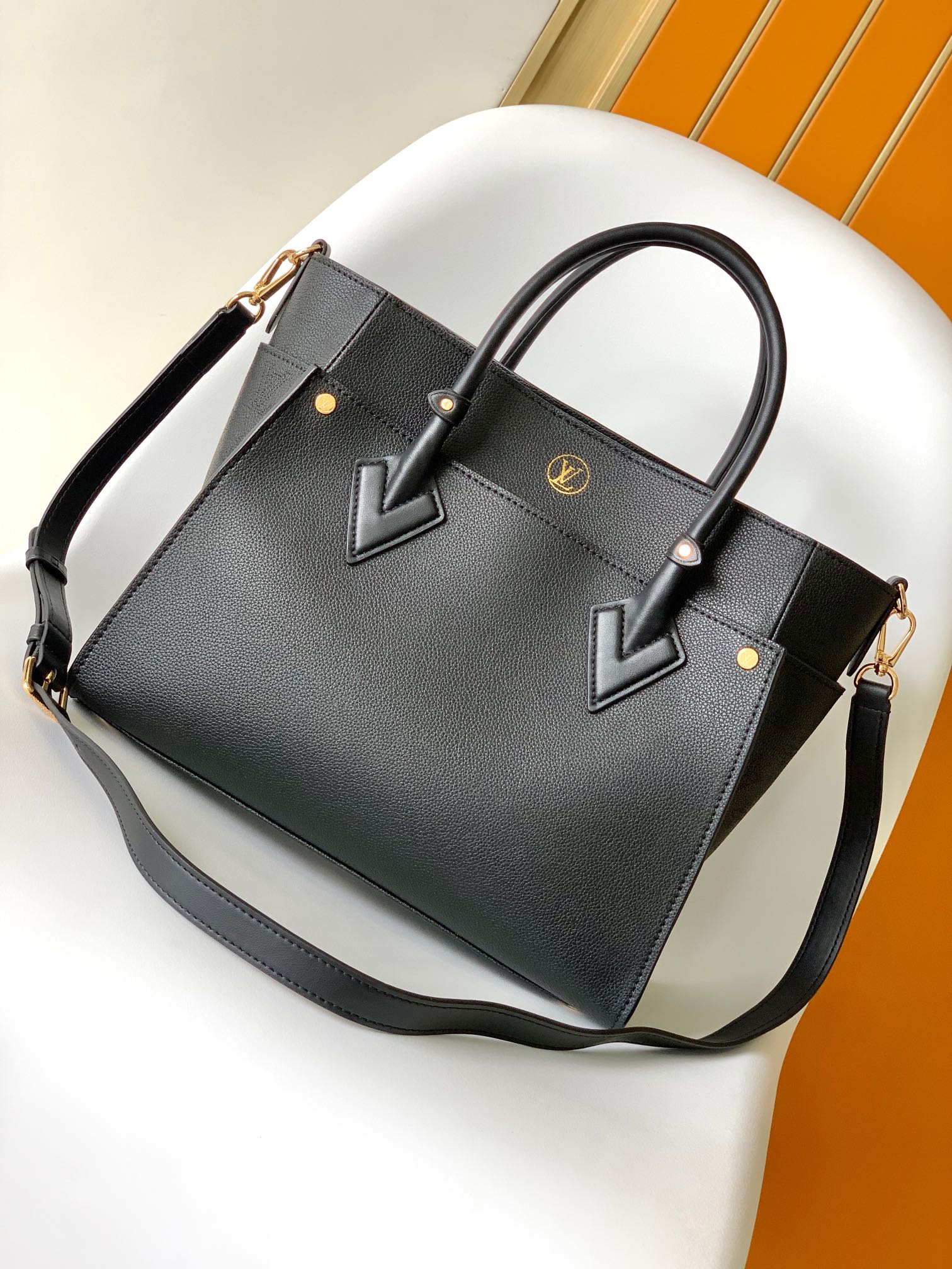 M22225 On My Side Bag by Louis Vuitton LV in Black