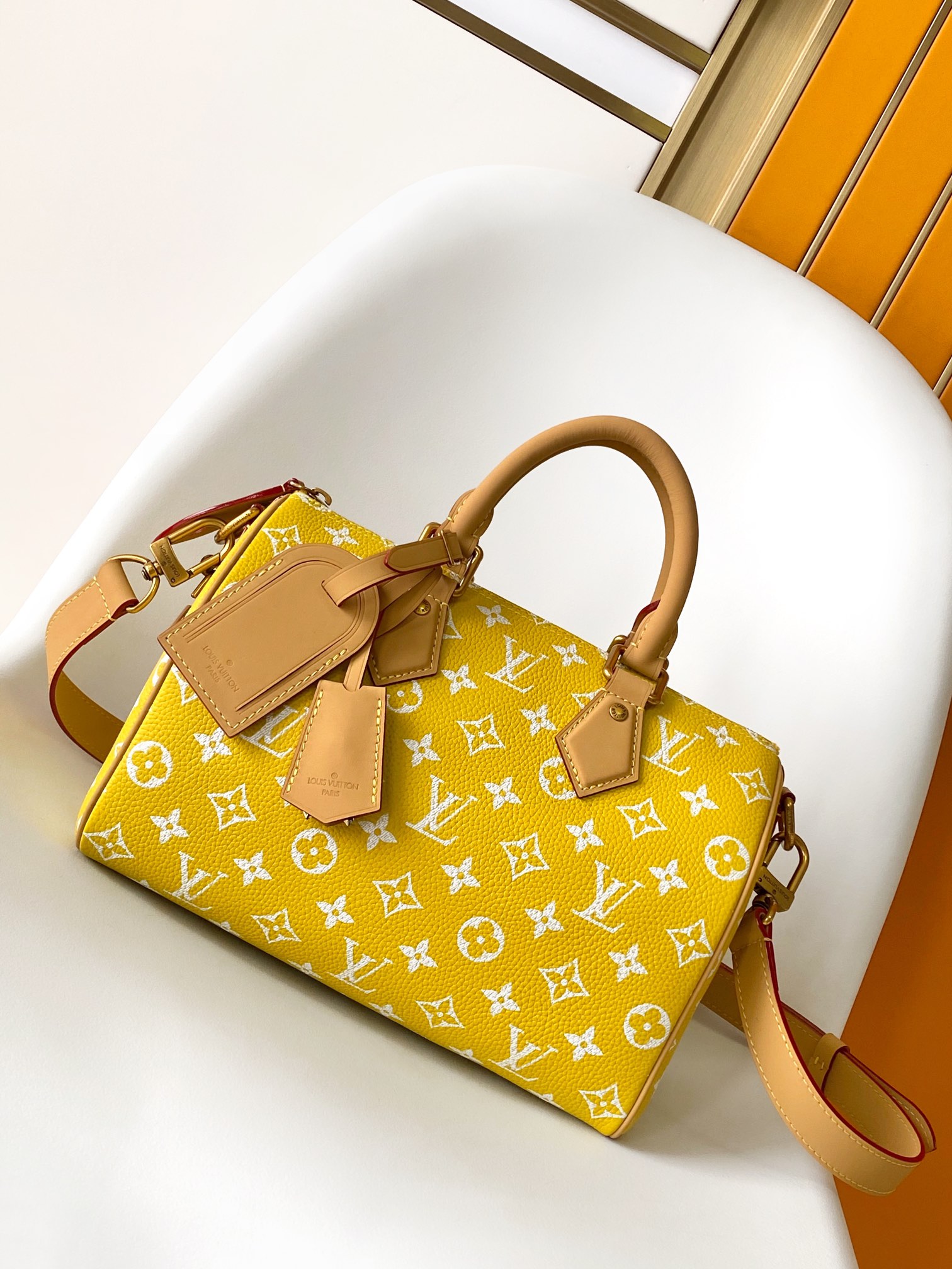 M24426 Bandouli??re 25 Bag by Louis Vuitton LV in Yellow