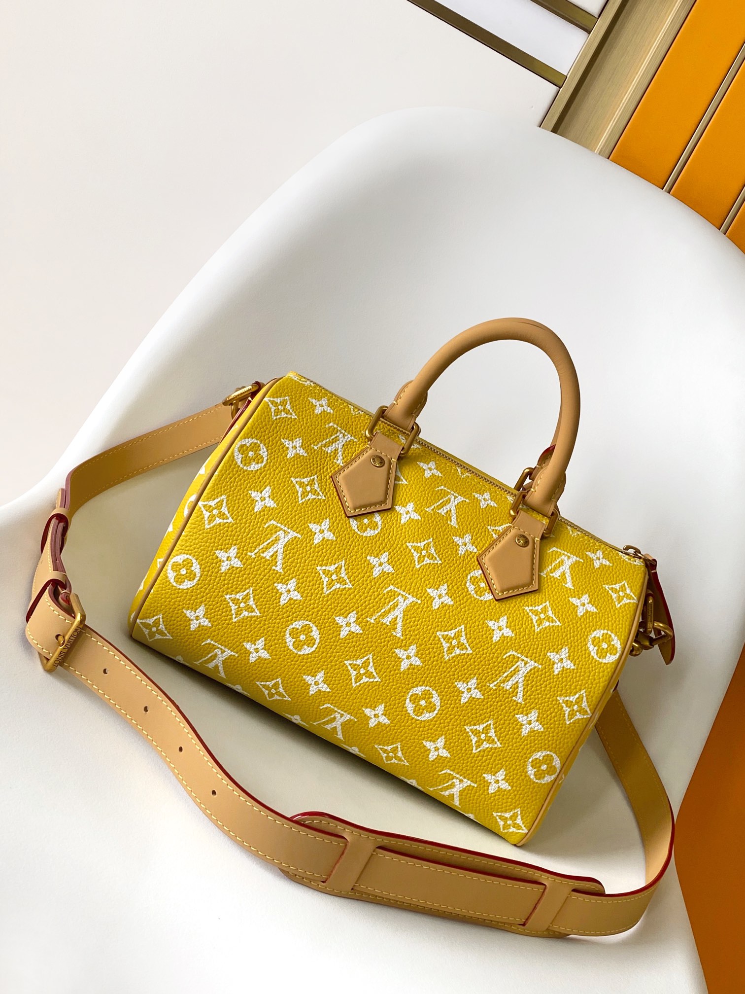 M24426 Bandouli??re 25 Bag by Louis Vuitton LV in Yellow