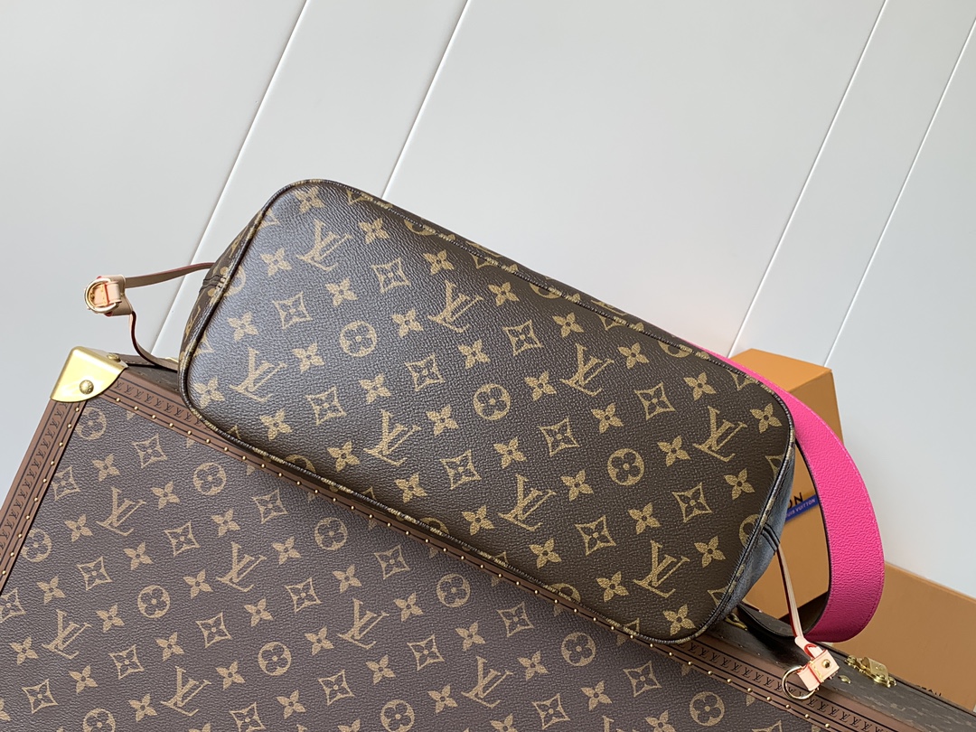 LV Neverfull Bandouli??re Inside Out MM Handbag (M12257) with Chip