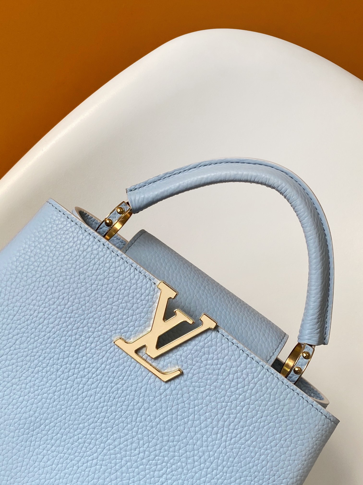 M24575 Mini Capucines Bag by Louis Vuitton LV in Blue