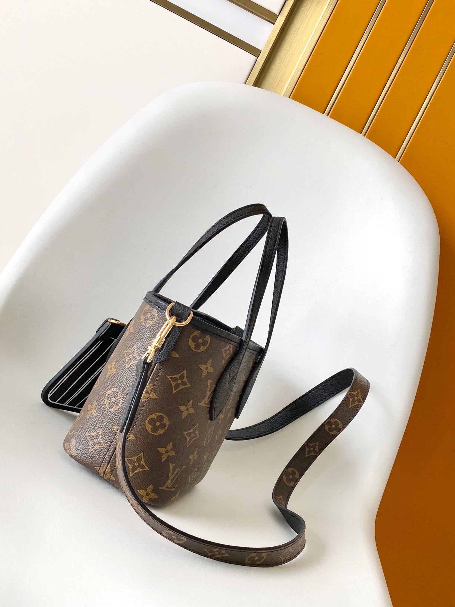 M12099 Neverfull Bandouli??re Inside Out BB Bag by Louis Vuitton LV in Black