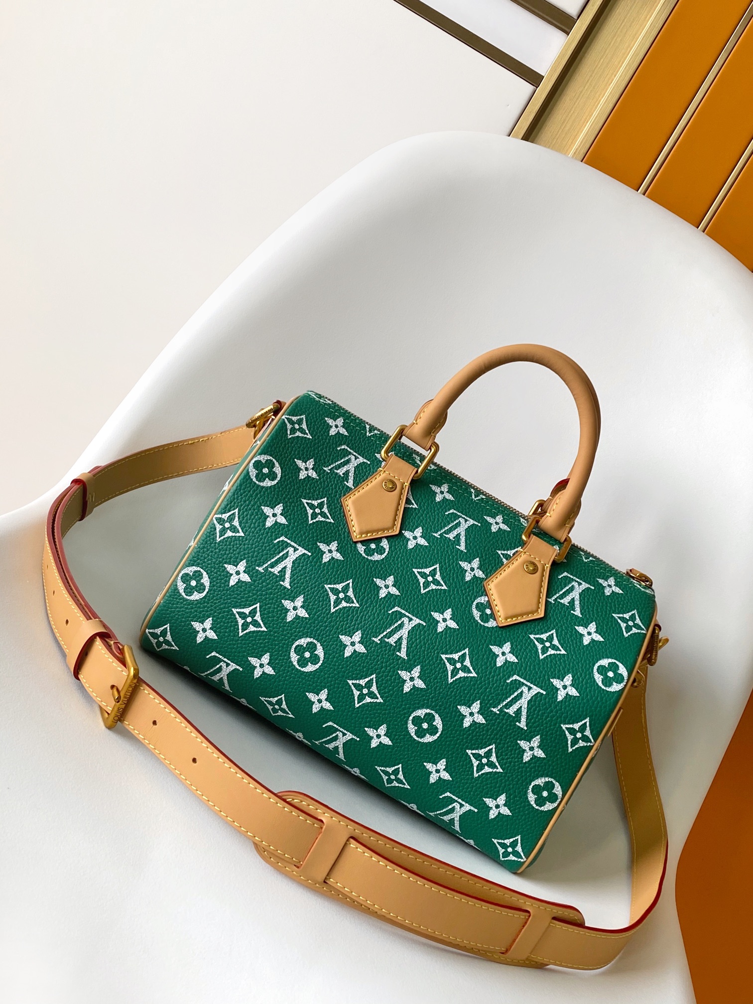 M24423 Bandouliere 25 Handbag by Louis Vuitton LV in Green