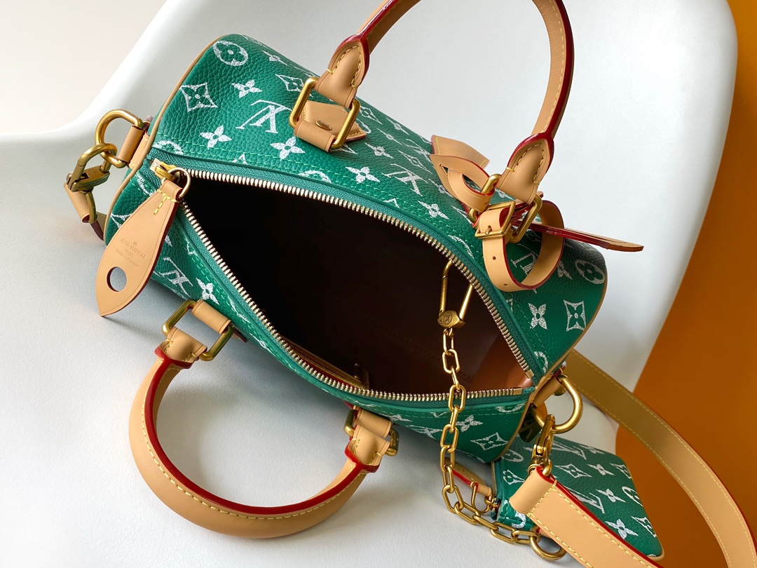 M24423 Bandouliere 25 Handbag by Louis Vuitton LV in Green