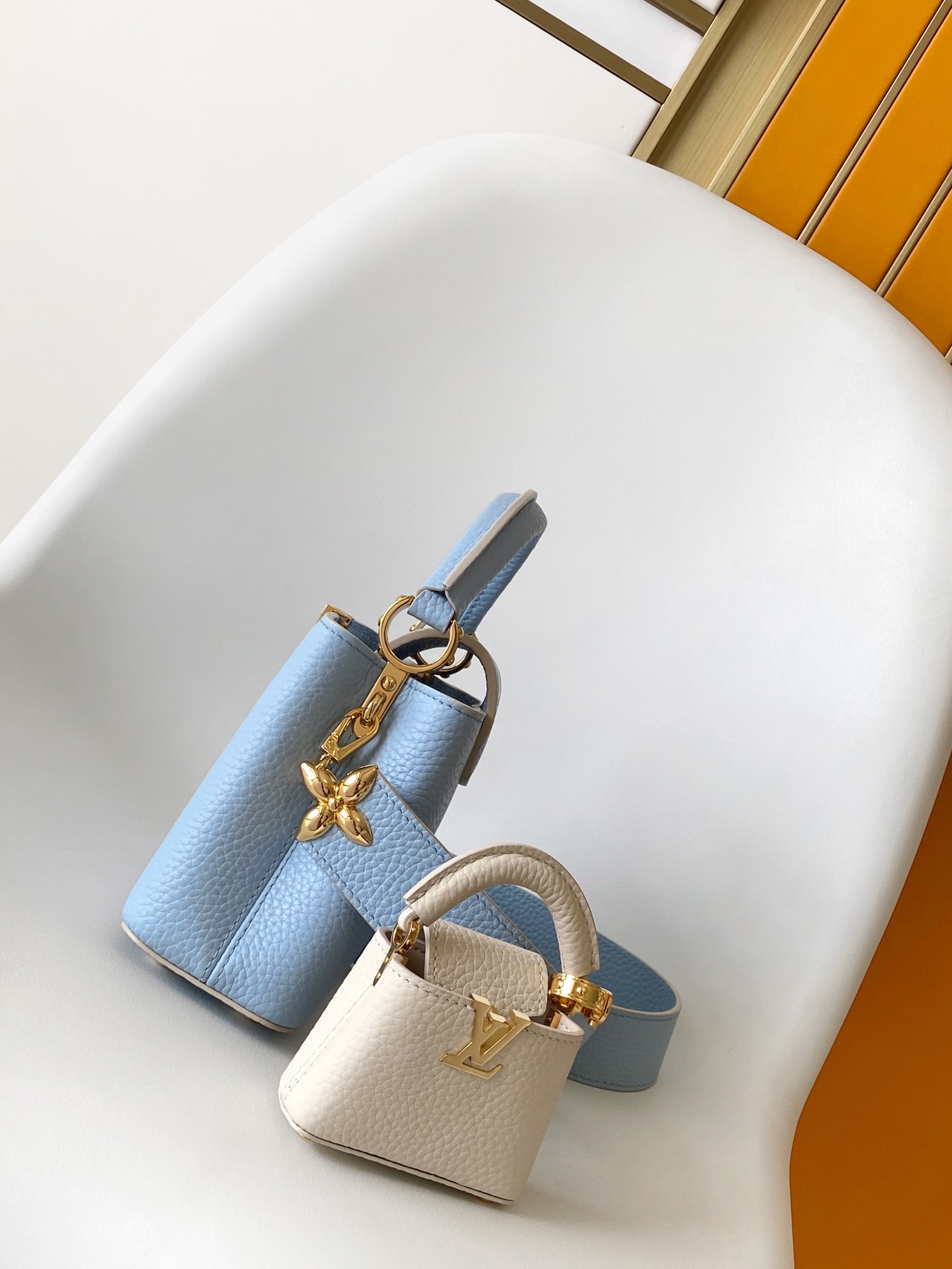 M24575 Mini Capucines Bag by Louis Vuitton LV in Blue