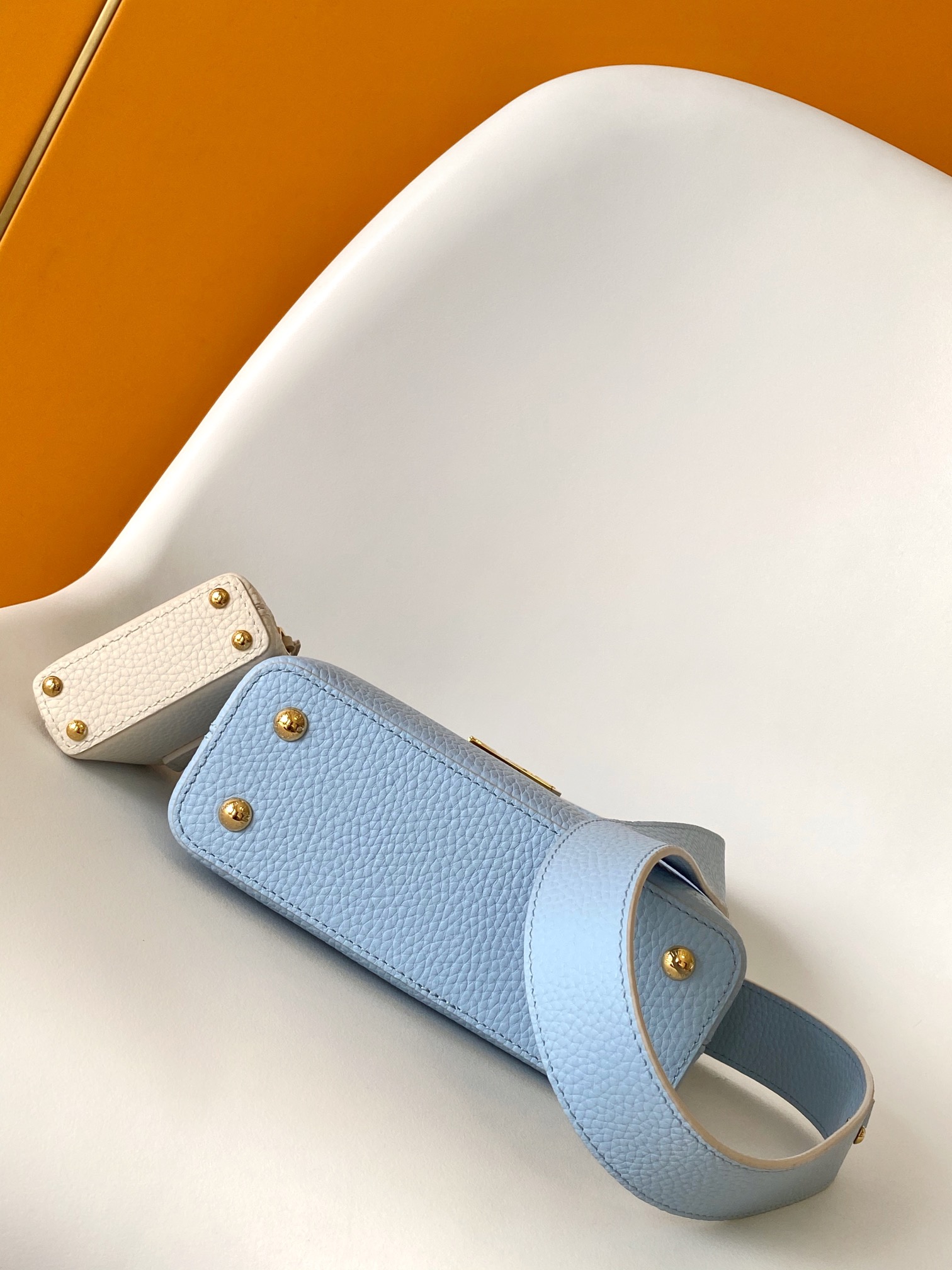 M24575 Mini Capucines Bag by Louis Vuitton LV in Blue