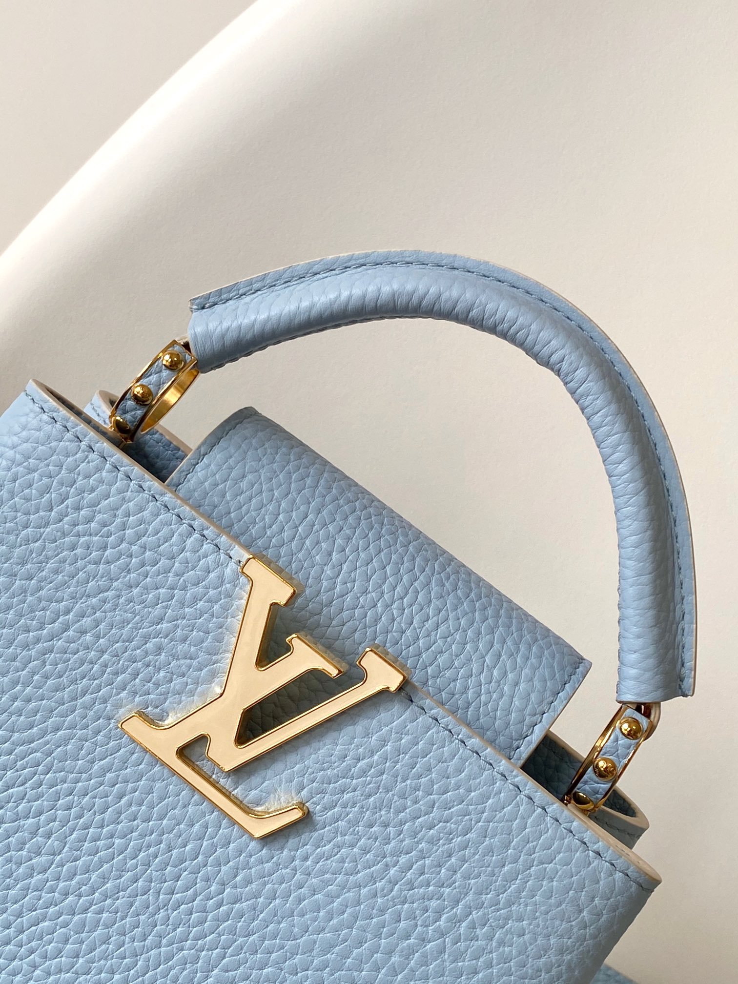 M24575 Mini Capucines Bag by Louis Vuitton LV in Blue