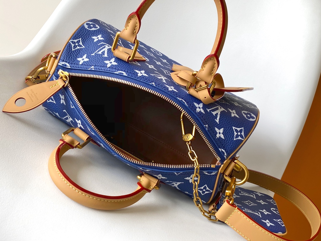 M11562 Bandouliere 25 Handbag by Louis Vuitton LV in Deep Blue