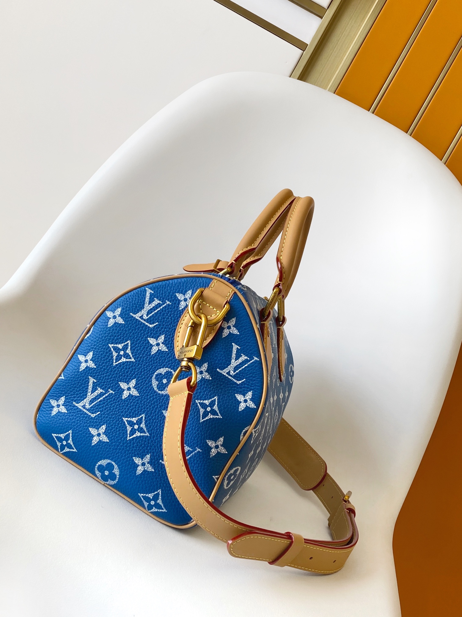 M24424 Bandouliere 25 Handbag by Louis Vuitton LV in Electric Blue