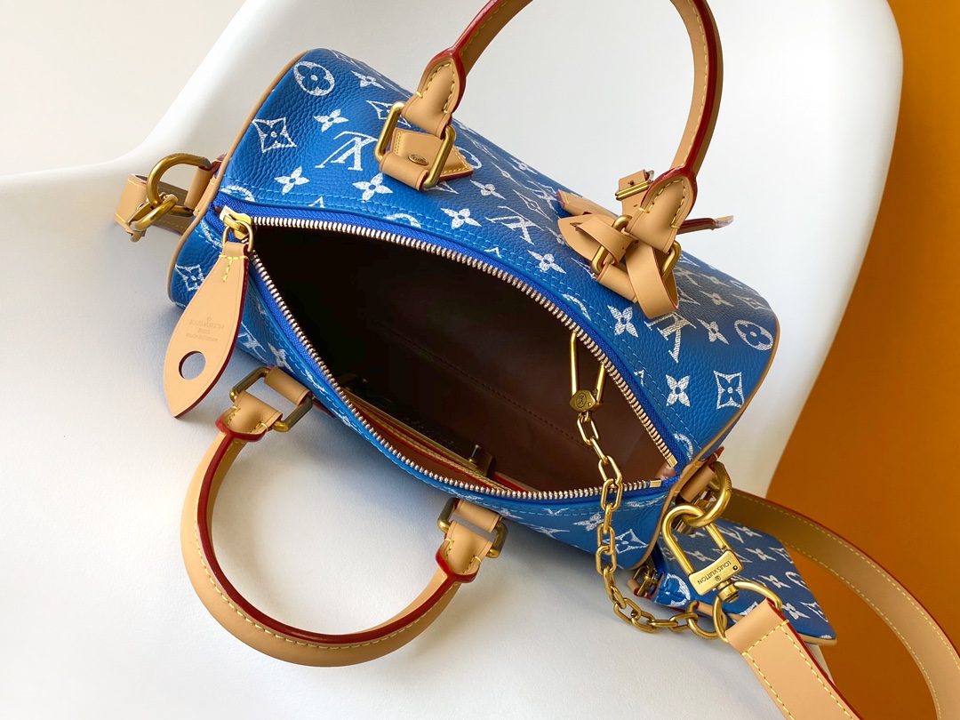 M24424 Bandouliere 25 Handbag by Louis Vuitton LV in Electric Blue