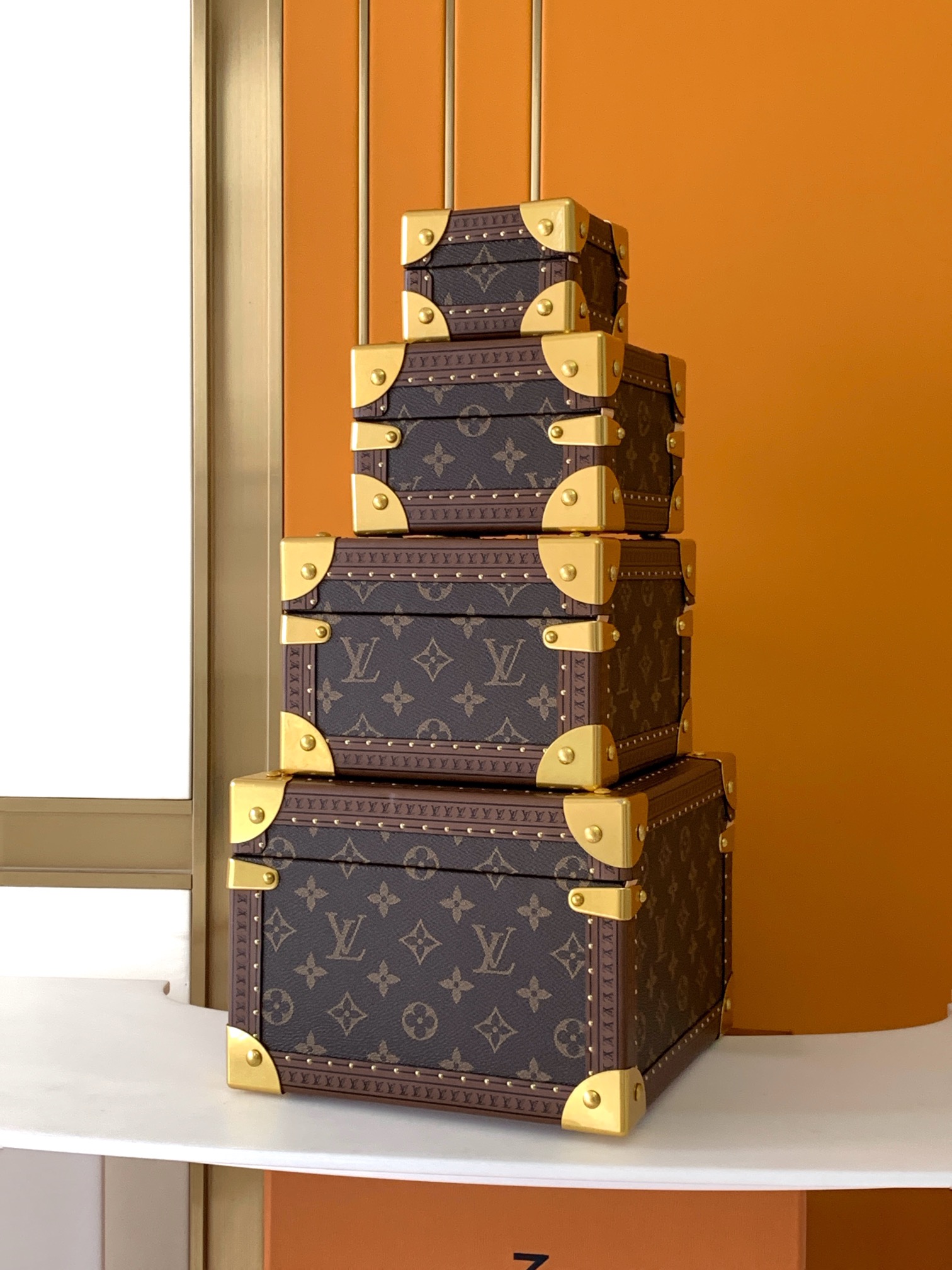 Complete Set of Pyramid Hard Cases by Louis Vuitton LV M10052