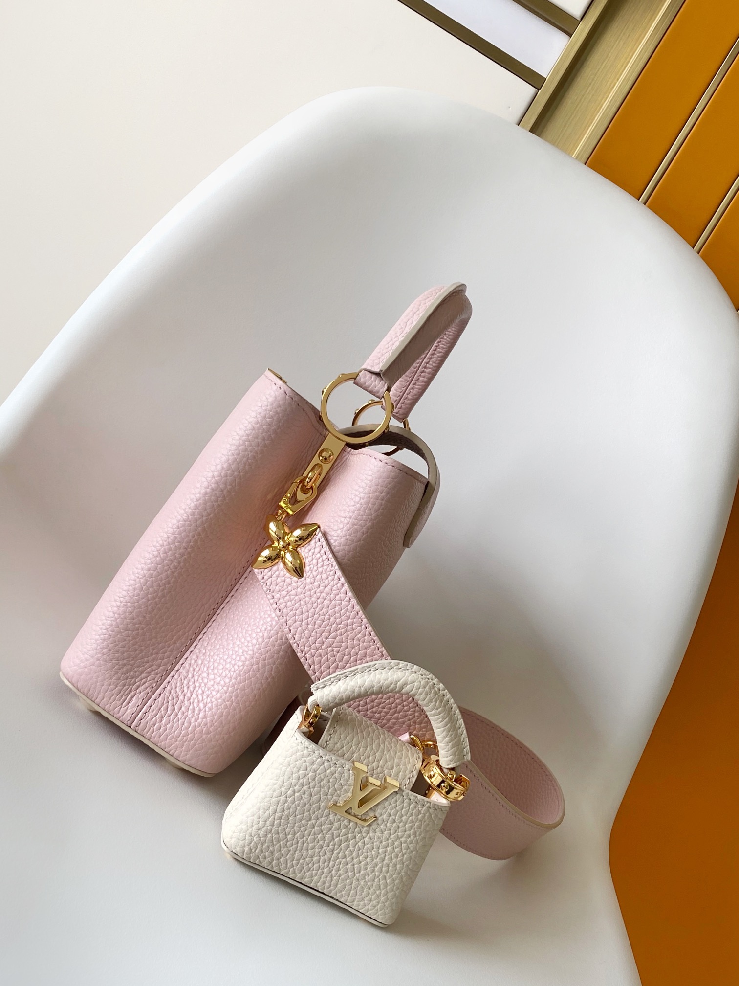 M24120 Mini Capucines Bag by Louis Vuitton LV in Pink