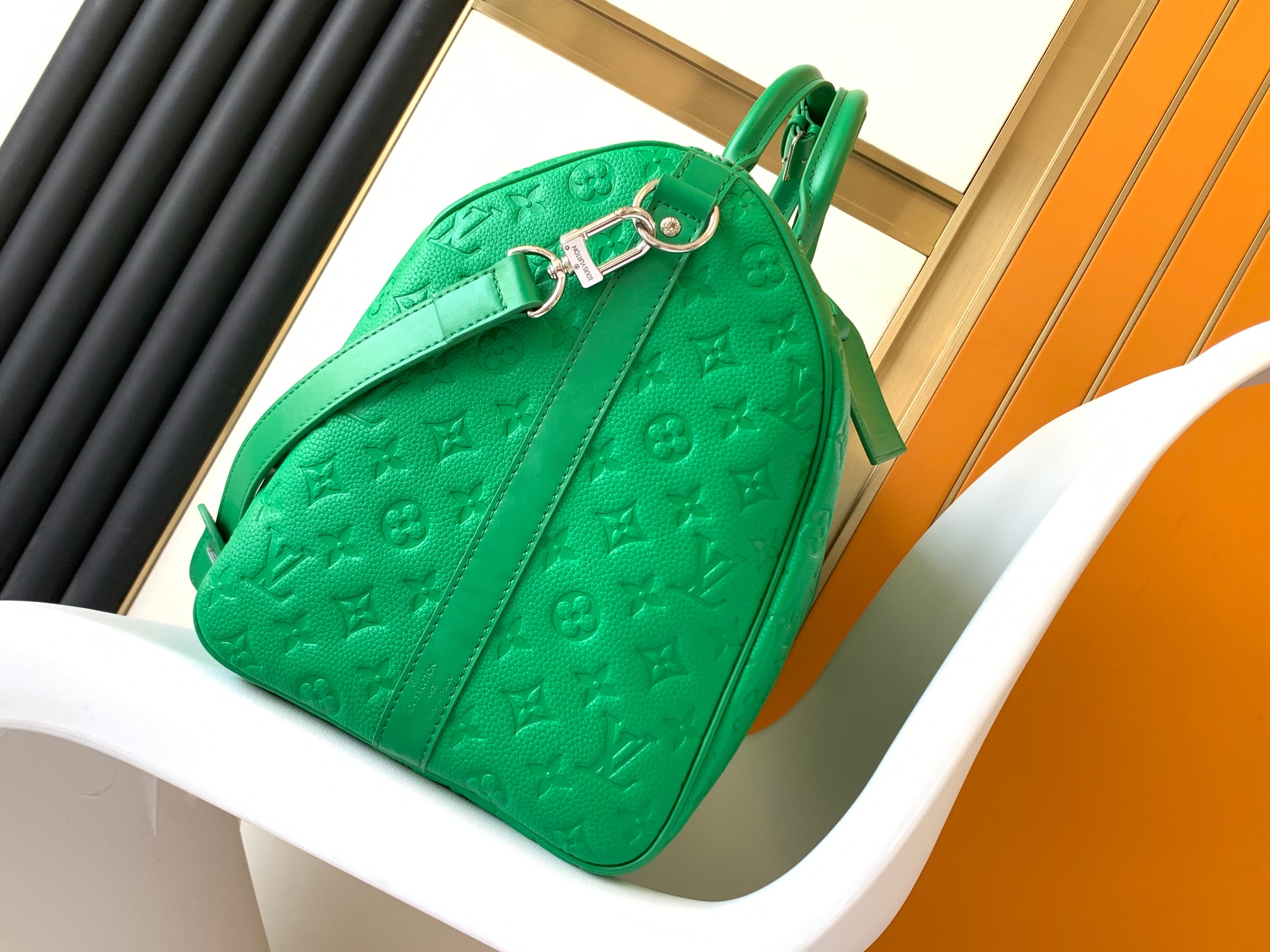 M23751 Keepall Bandouli??re 50 Travel Bag in Green by Louis Vuitton LV