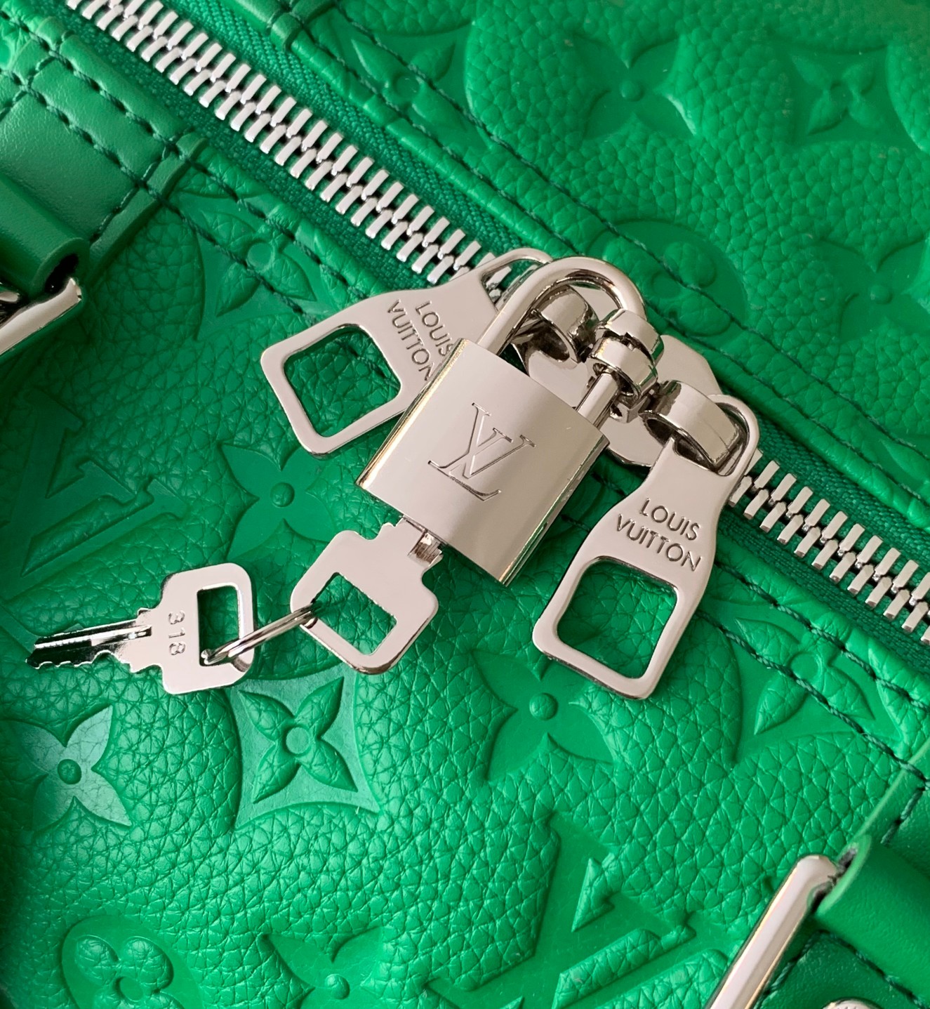 M23751 Keepall Bandouli??re 50 Travel Bag in Green by Louis Vuitton LV