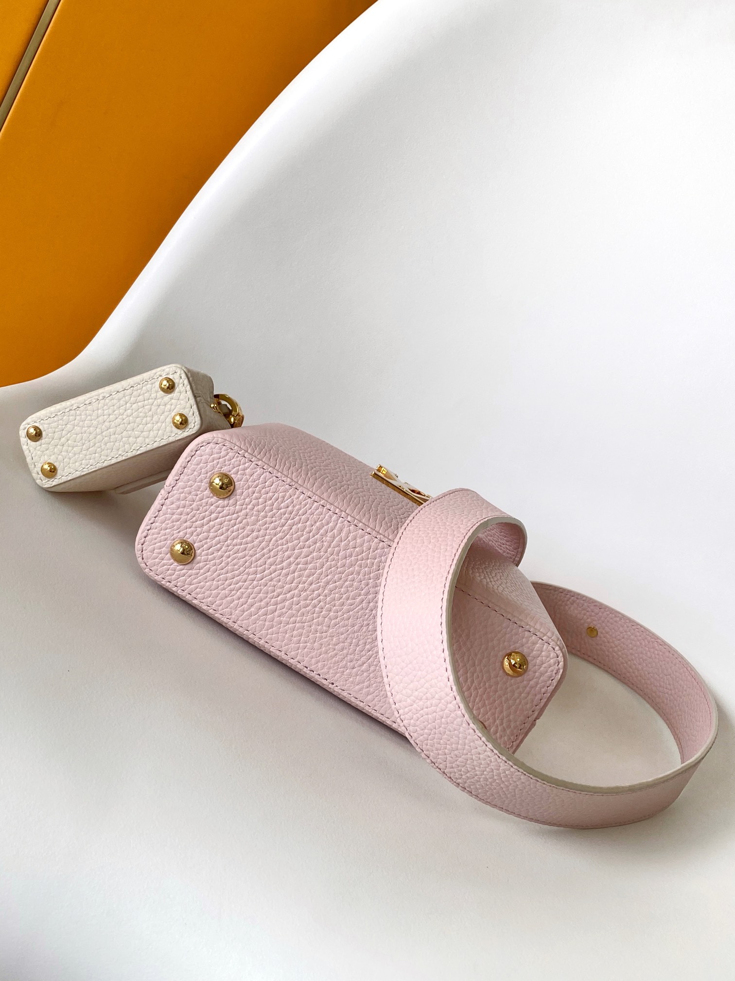 M24120 Mini Capucines Bag by Louis Vuitton LV in Pink