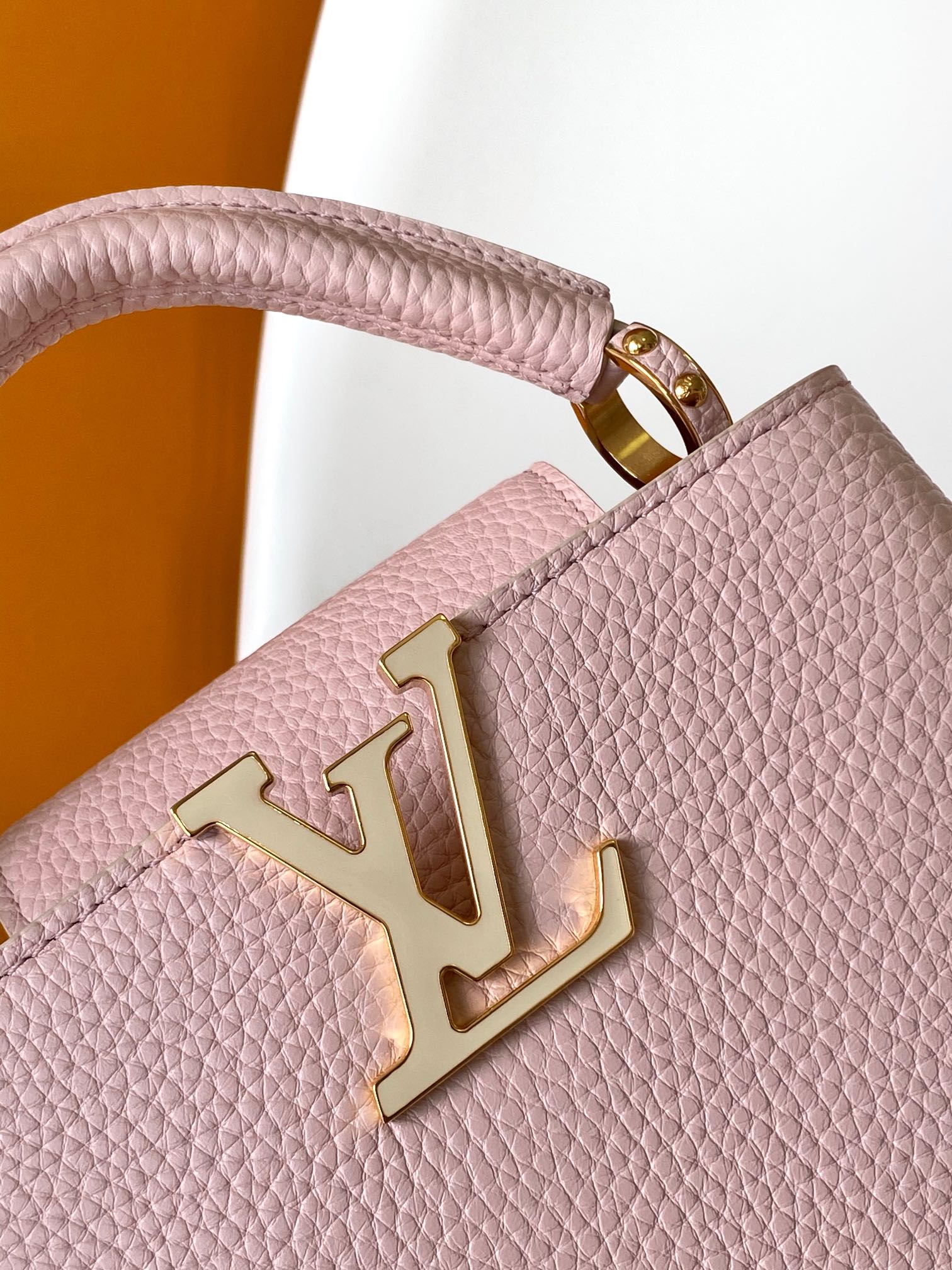 M24120 Mini Capucines Bag by Louis Vuitton LV in Pink