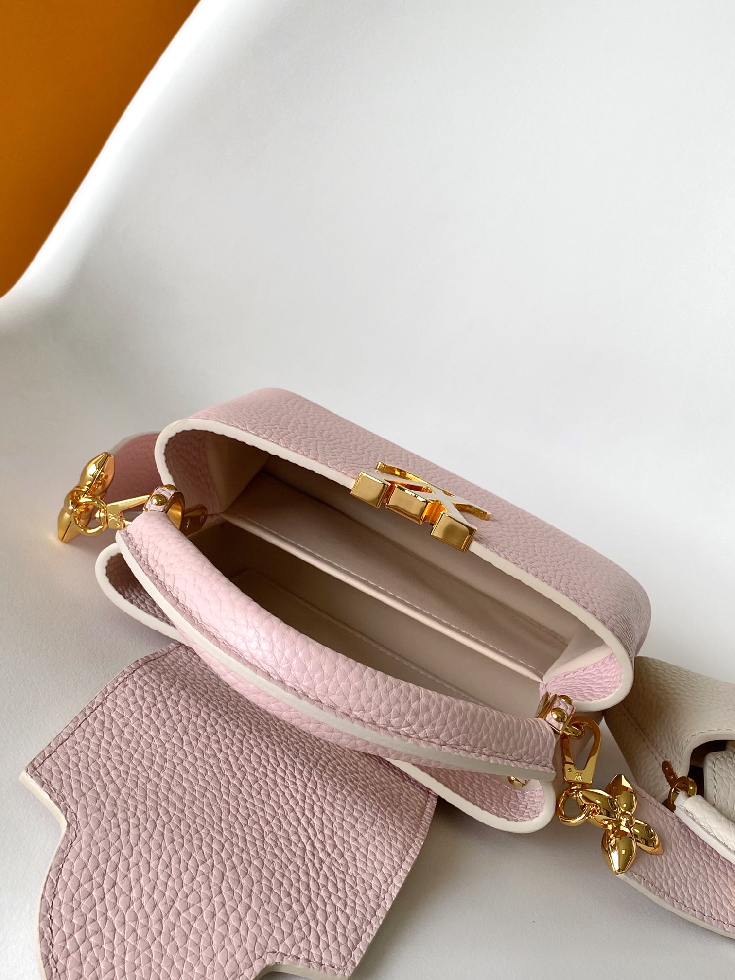 M24120 Mini Capucines Bag by Louis Vuitton LV in Pink