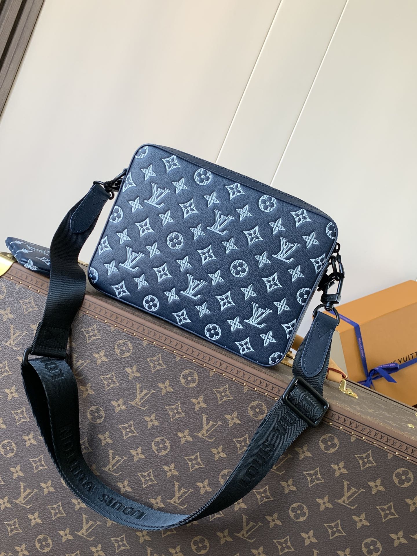 M24753 Trio Messenger Bag in Blue by Louis Vuitton LV