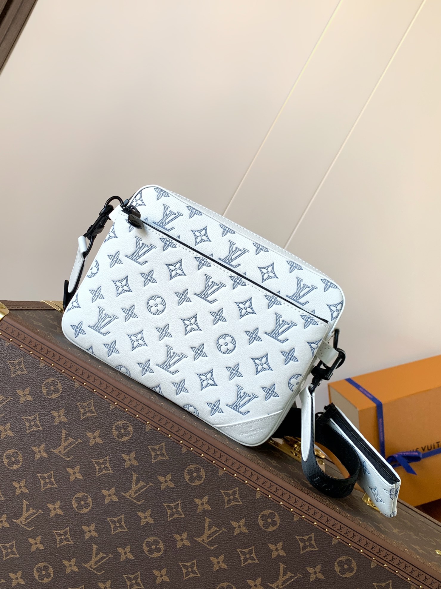 M24754 Trio Messenger Bag in Cream White by Louis Vuitton LV