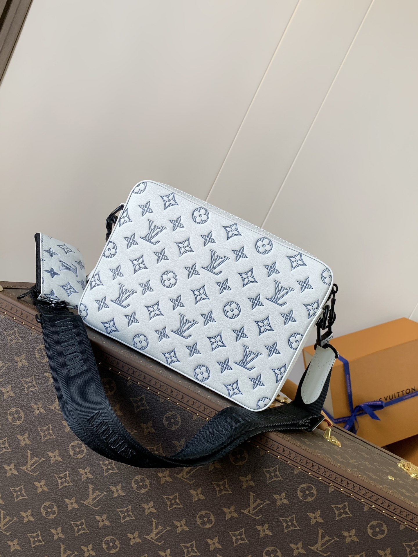 M24754 Trio Messenger Bag in Cream White by Louis Vuitton LV