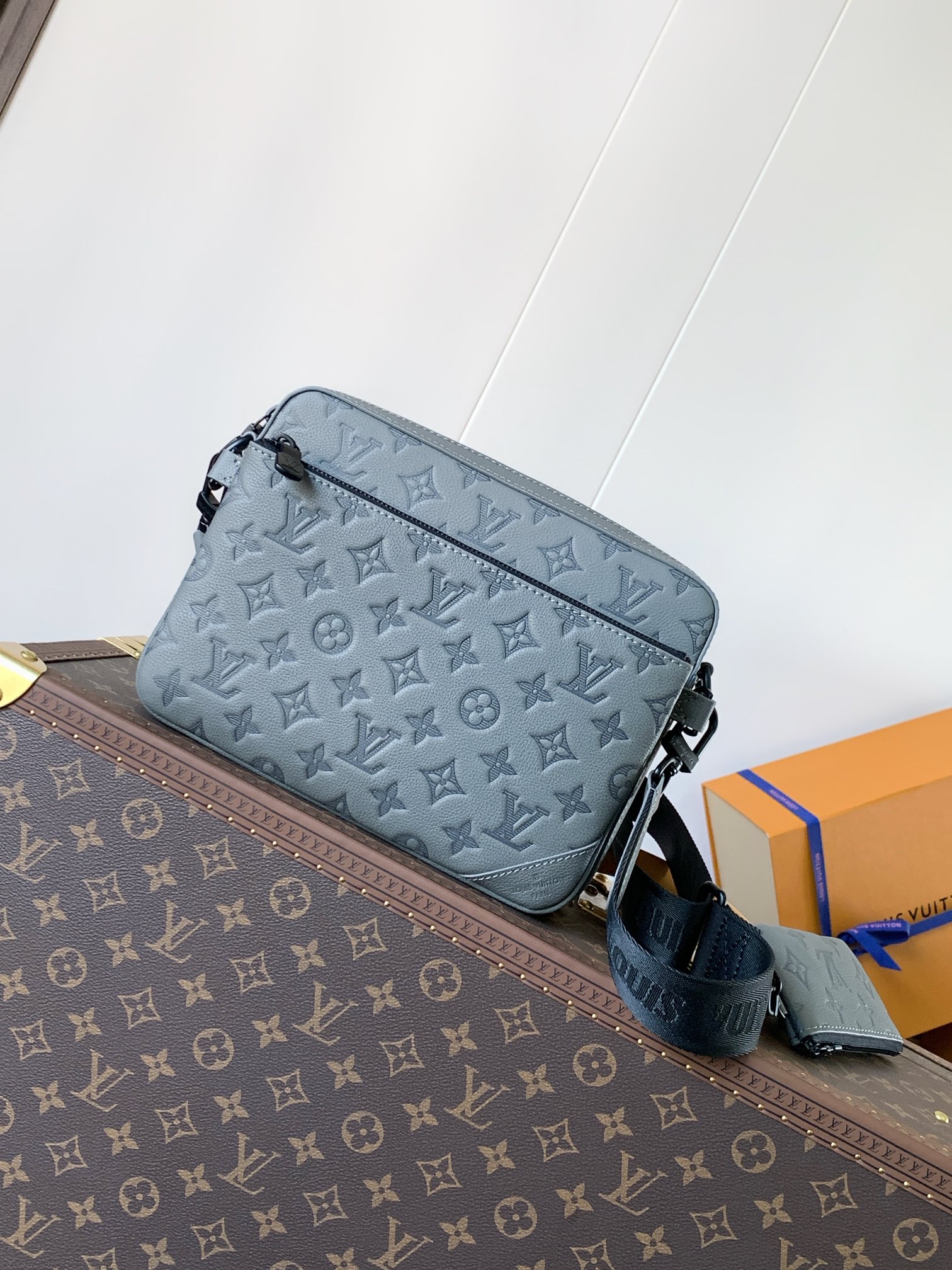 M46603 Trio Messenger Bag in Gray by Louis Vuitton LV