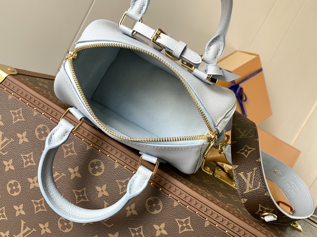 2024 China Qixi Festival Limited Edition Speedy 18 by Louis Vuitton LV M24605 Blue Leather