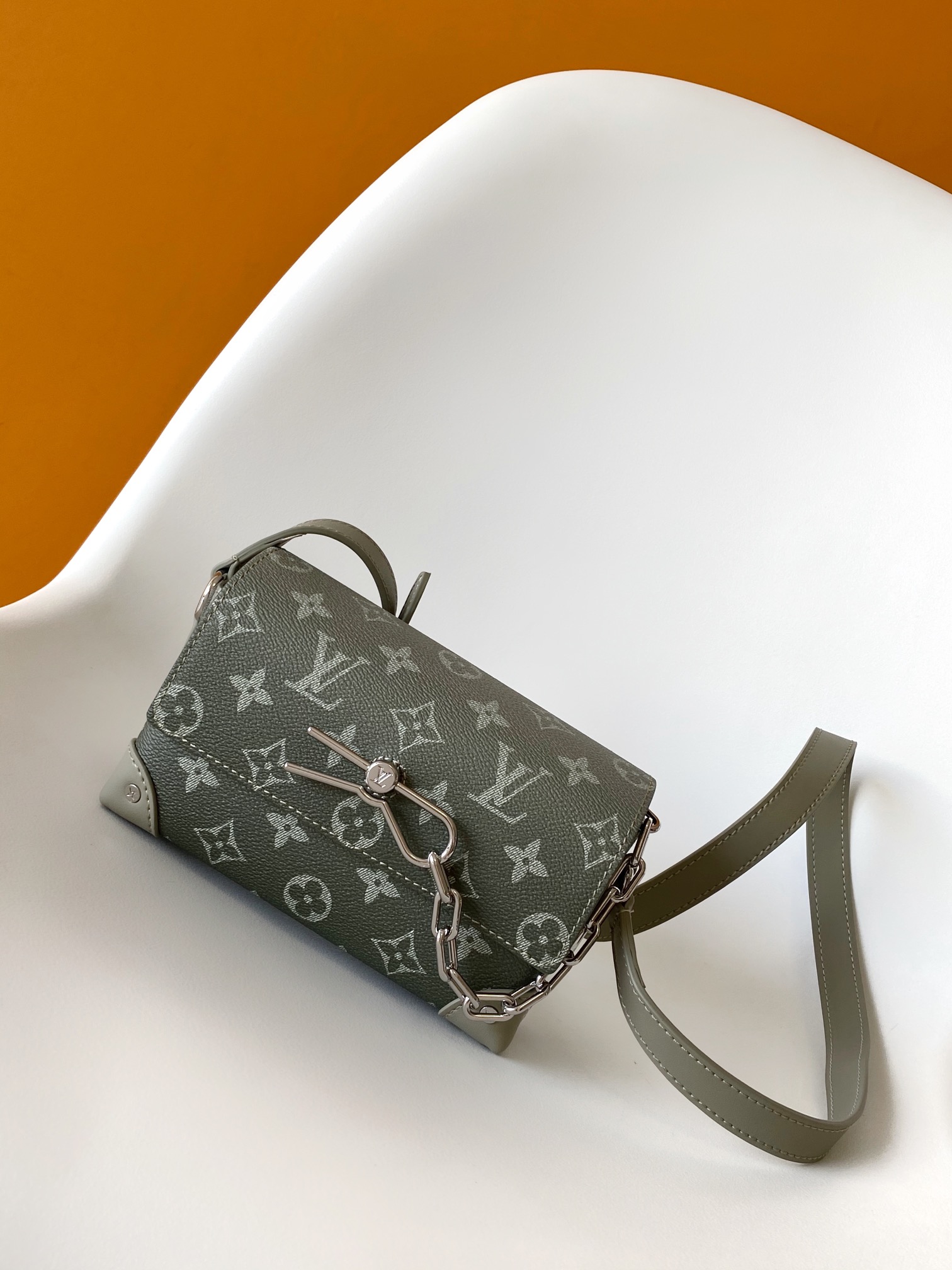 M11543 Green Rendered Monogram Eclipse Mini Steamer Bag by Louis Vuitton LV