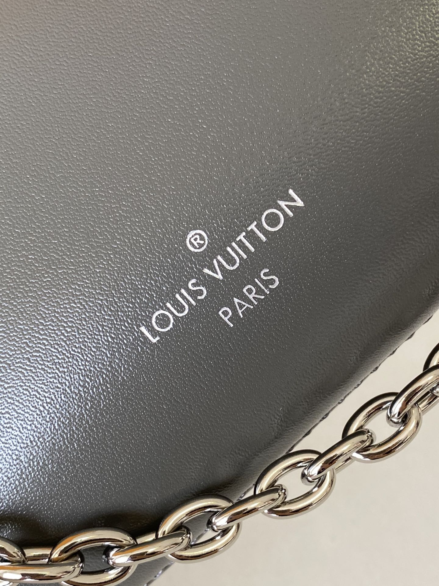 M12596 Gray Slim Trunk Handbag by Louis Vuitton LV