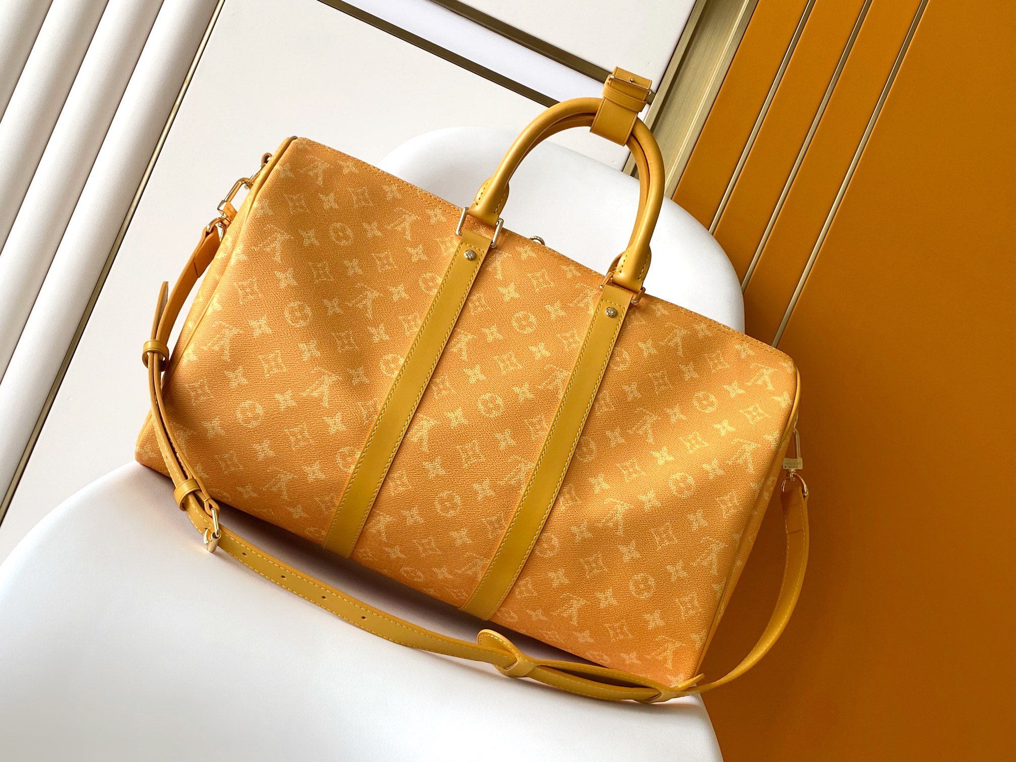 M12880 Keepall 45 Bag by Louis Vuitton LV in Yellow