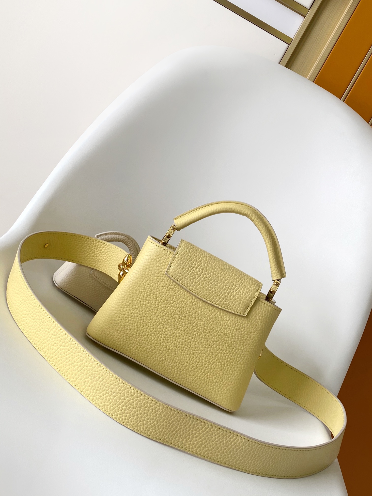 M24563 Mini Capucines Bag by Louis Vuitton LV in Yellow