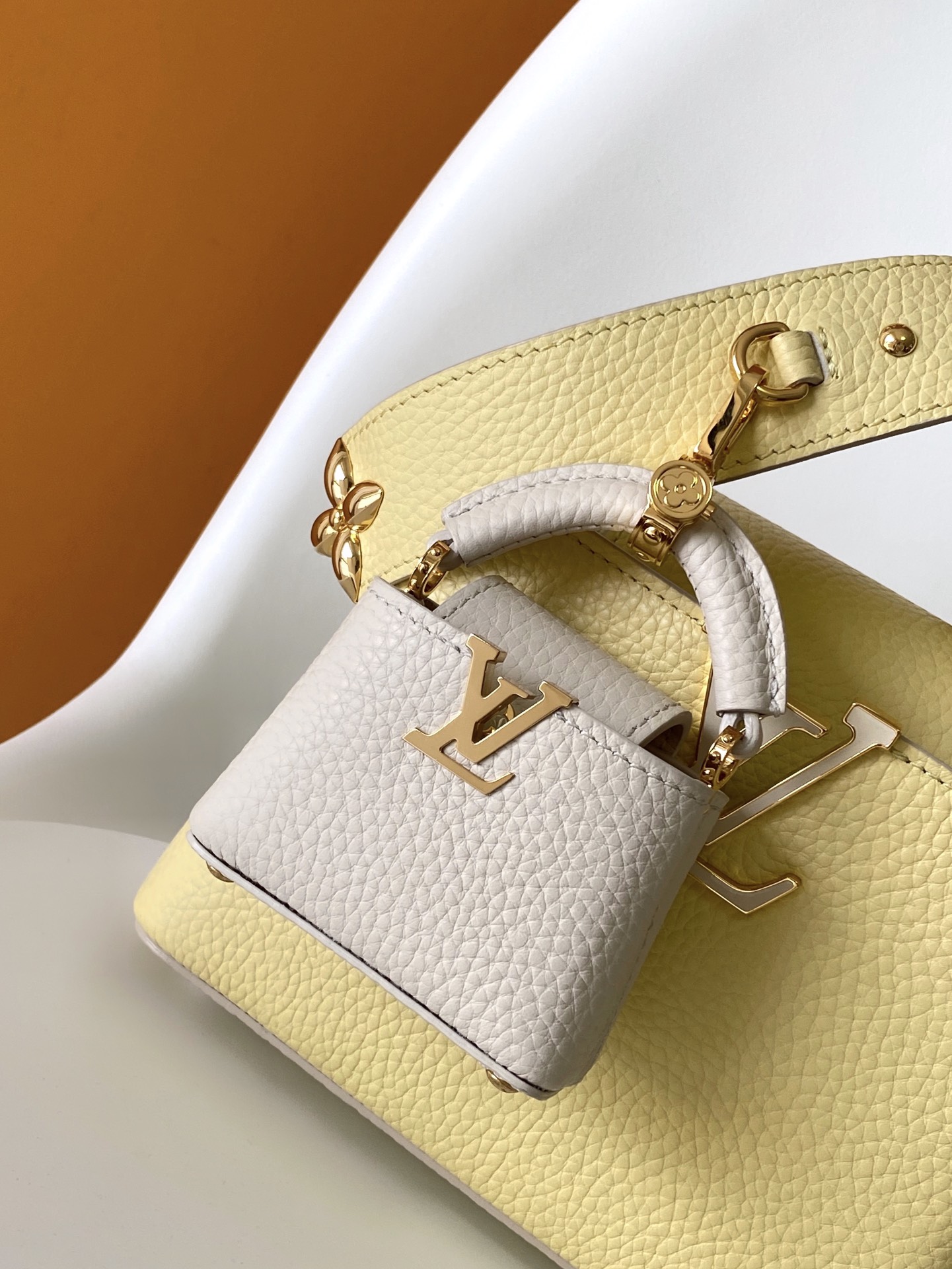 M24563 Mini Capucines Bag by Louis Vuitton LV in Yellow