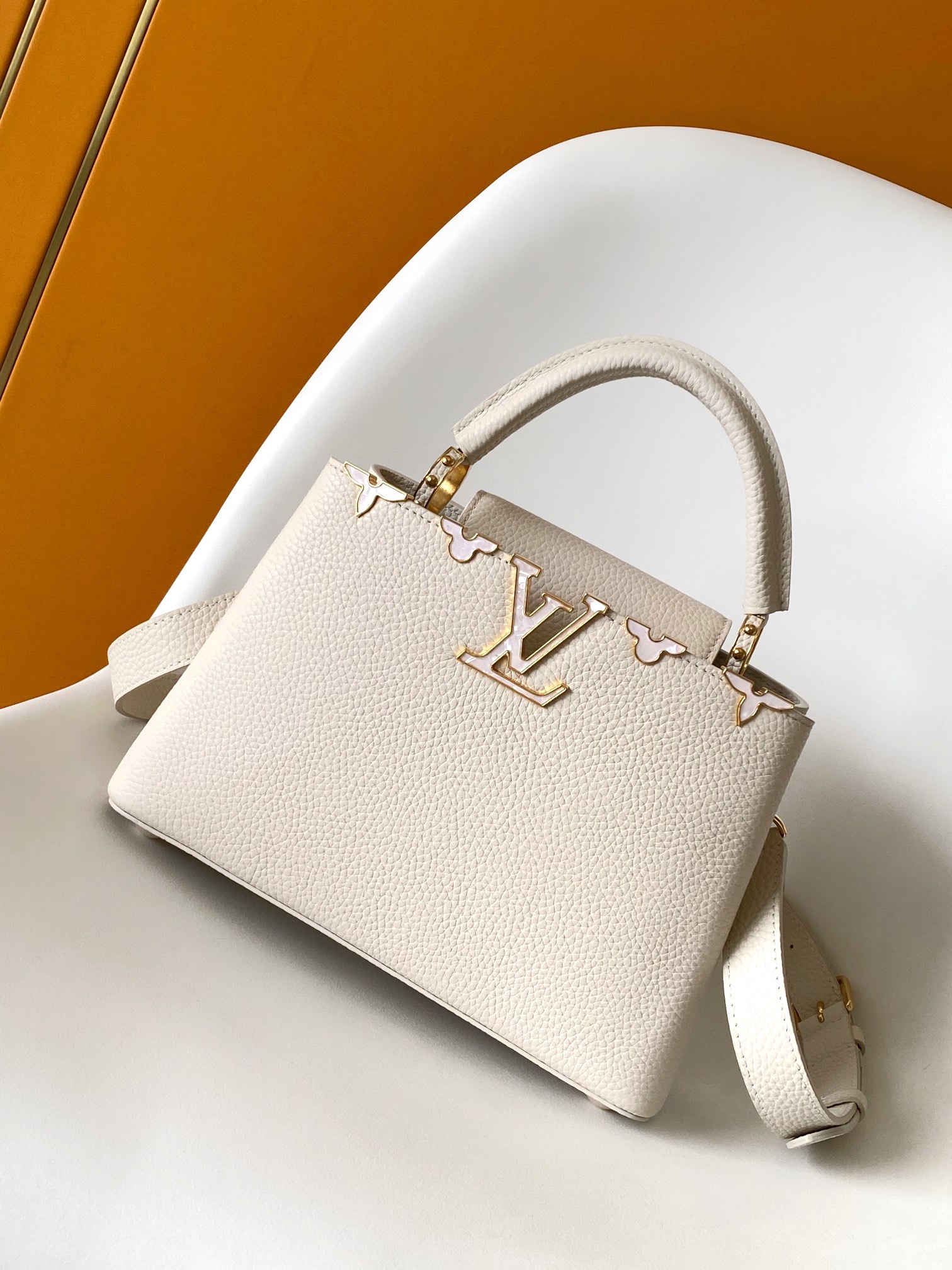 M23331 Cream Capucines BB Handbag by Louis Vuitton LV