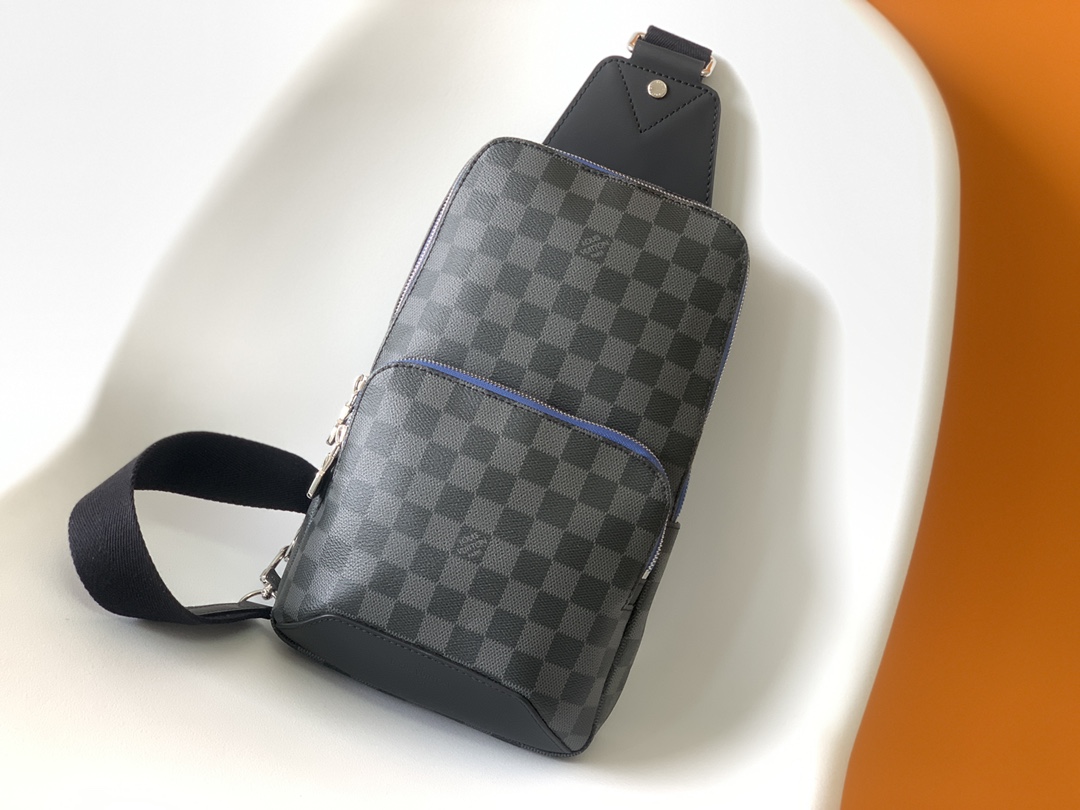 N40008 Avenue Shoulder Bag by Louis Vuitton LV - Black Damier Graphite Canvas