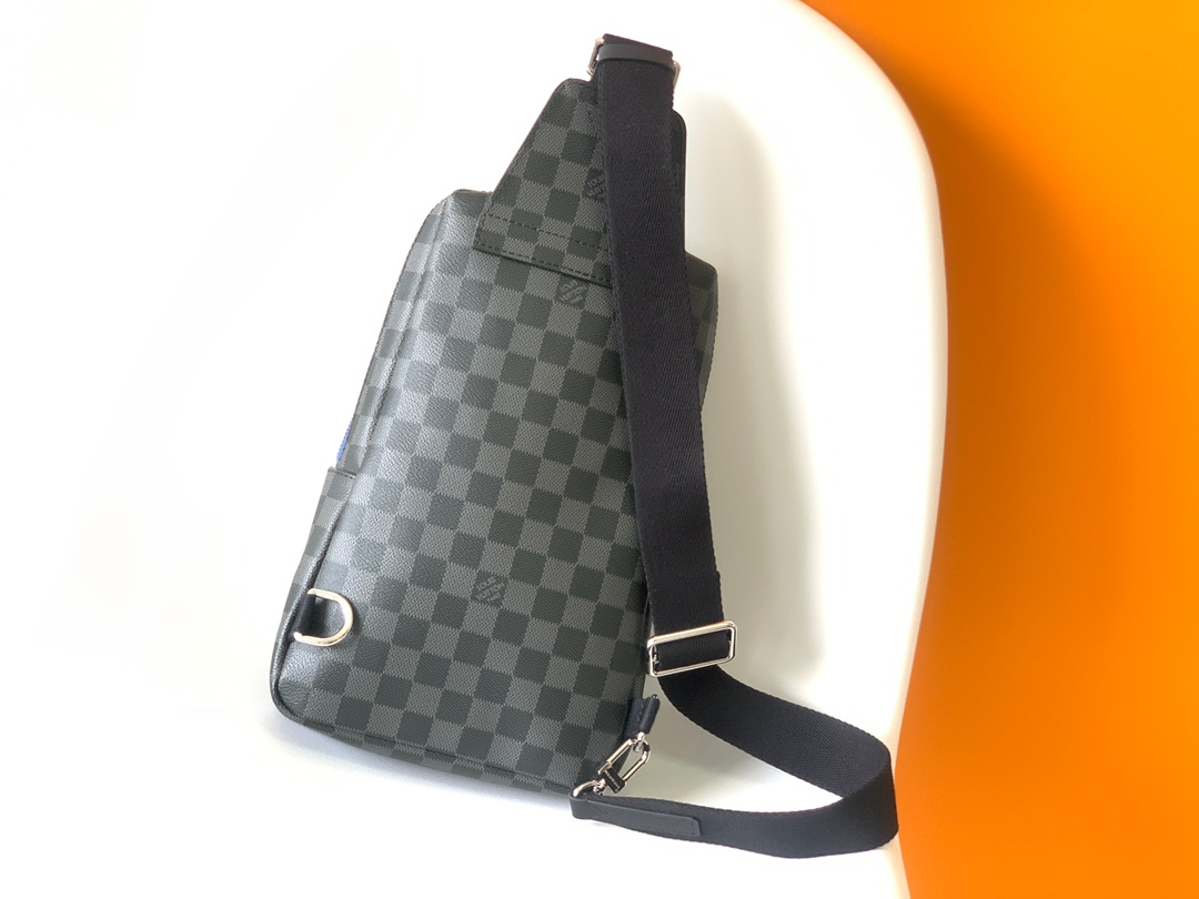 N40008 Avenue Shoulder Bag by Louis Vuitton LV - Black Damier Graphite Canvas