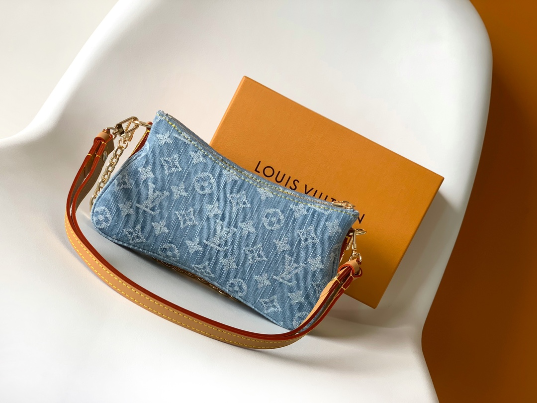 M83532 Liv Pochette by Louis Vuitton LV - Monogram Denim