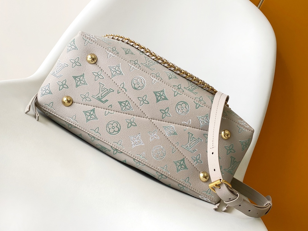 M12127 Bella Tote Handbag by Louis Vuitton LV - Floral Perforated Leather