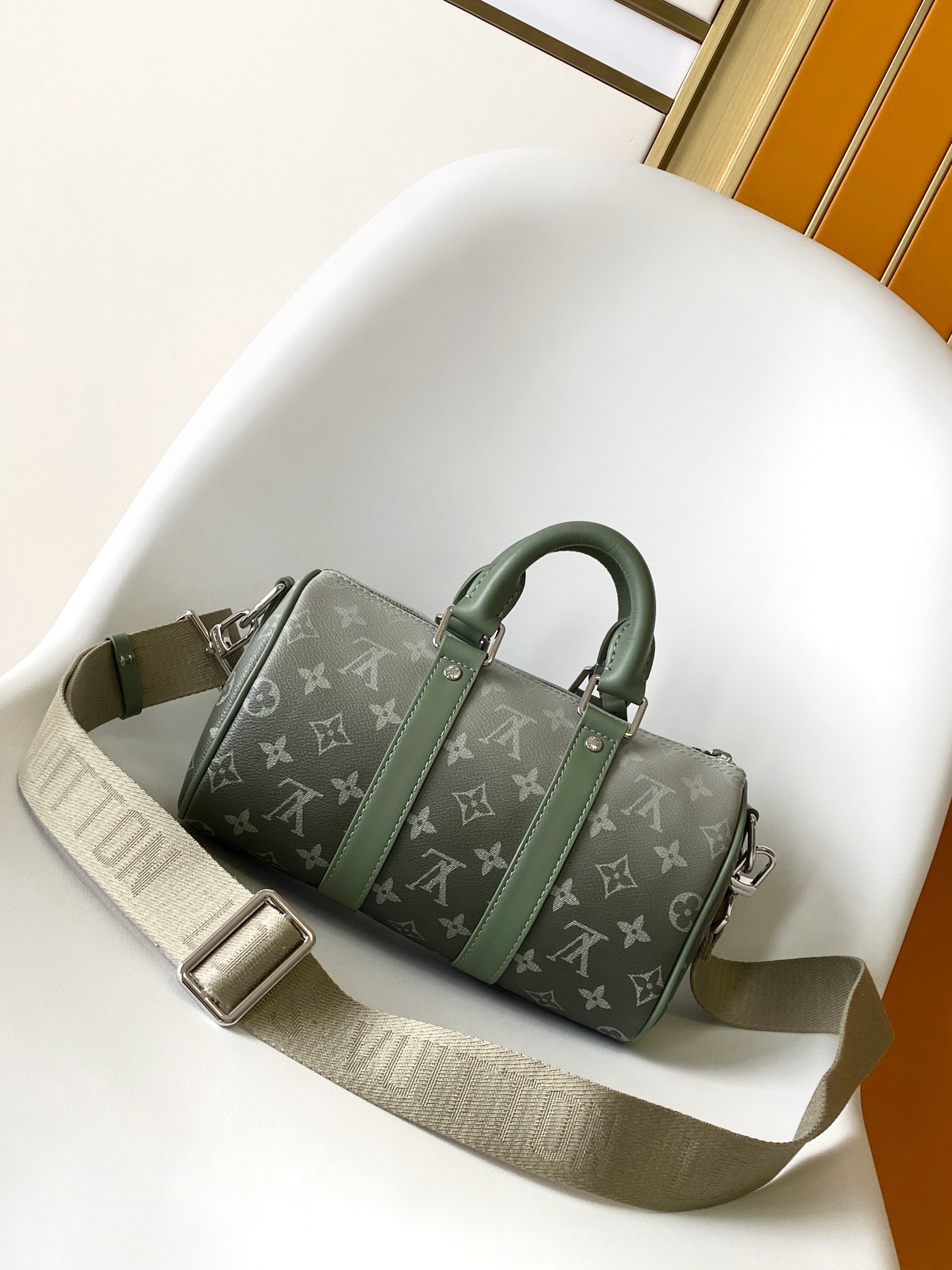 M46271 Keepall 25 Pillow Bag by Louis Vuitton LV - Monogram Eclipse Reverse