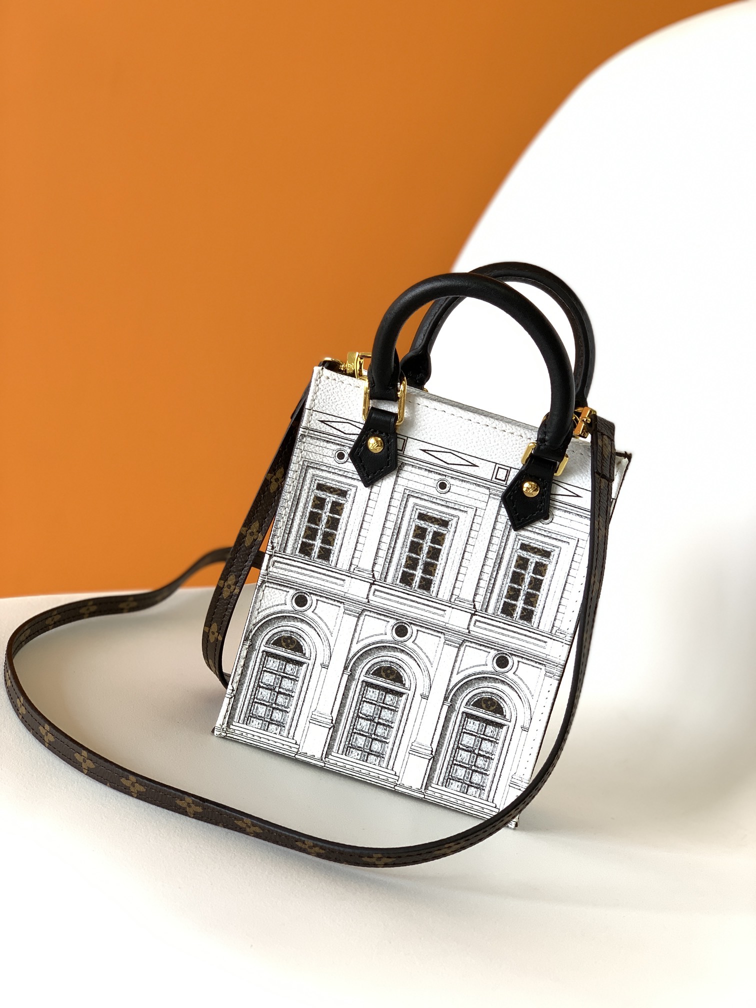 Petit Sac Plat Handbag by Louis Vuitton LV - Architettura Special Edition (M80991)