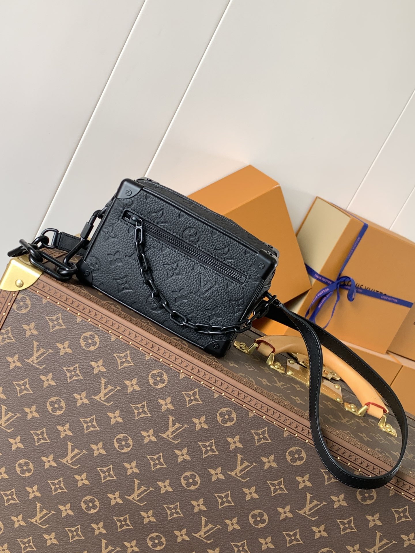 Soft Trunk Mini Handbag by Louis Vuitton LV - Monogram Taurillon Leather M55702