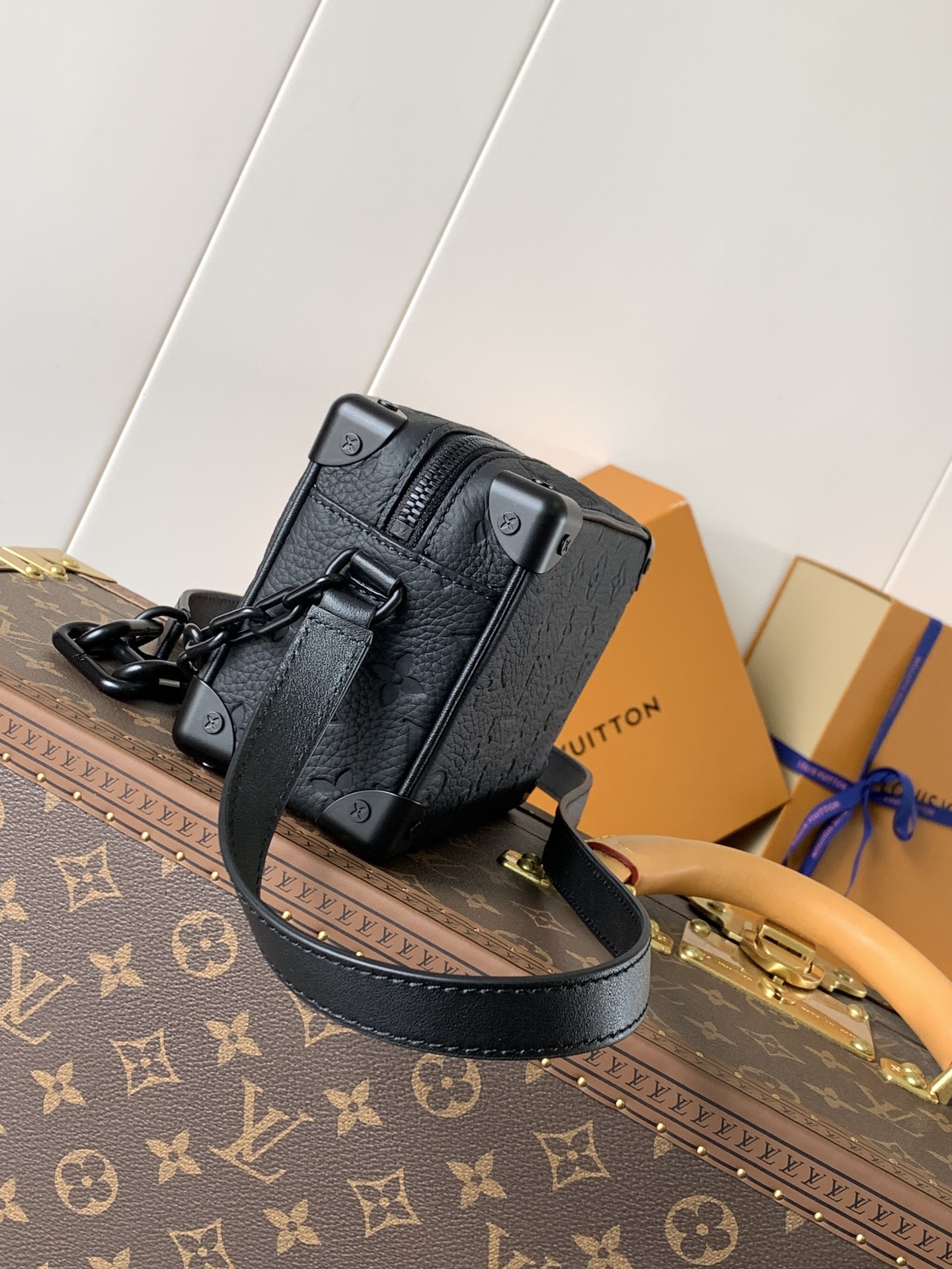 Soft Trunk Mini Handbag by Louis Vuitton LV - Monogram Taurillon Leather M55702