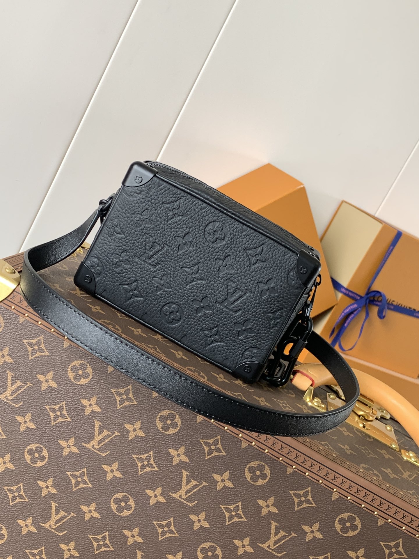 Soft Trunk Mini Handbag by Louis Vuitton LV - Monogram Taurillon Leather M55702