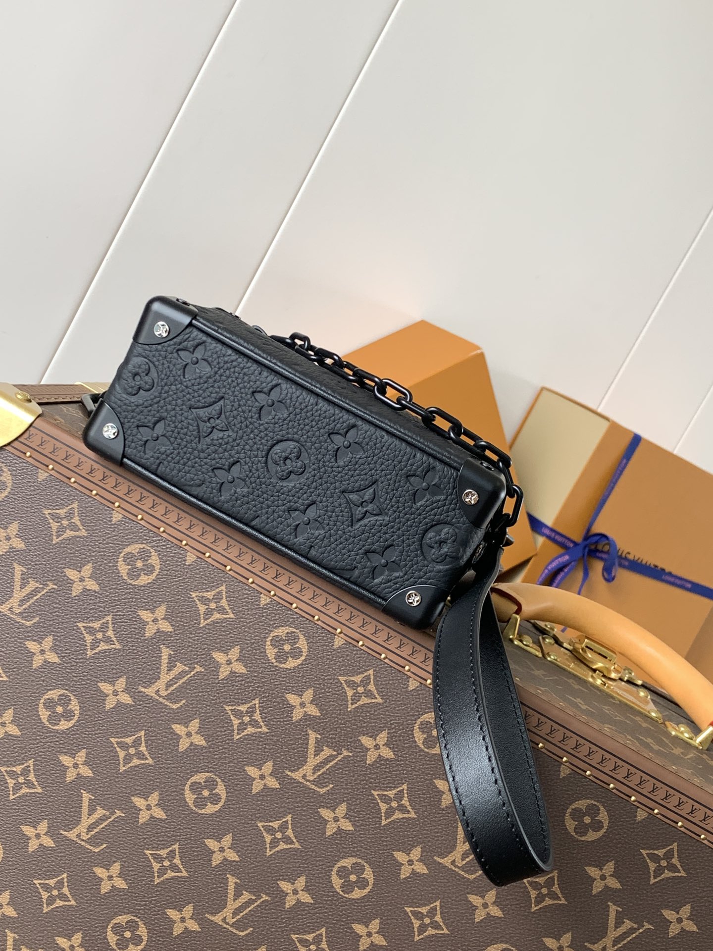 Soft Trunk Mini Handbag by Louis Vuitton LV - Monogram Taurillon Leather M55702