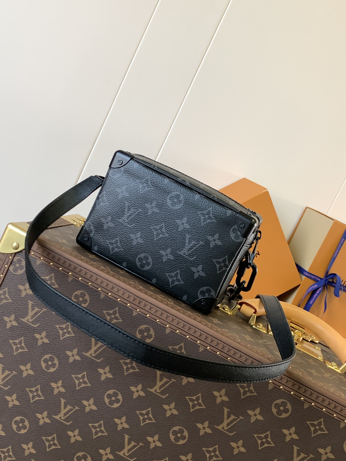 Mini Soft Trunk Chain Bag by Louis Vuitton LV - Monogram Eclipse Canvas M44735