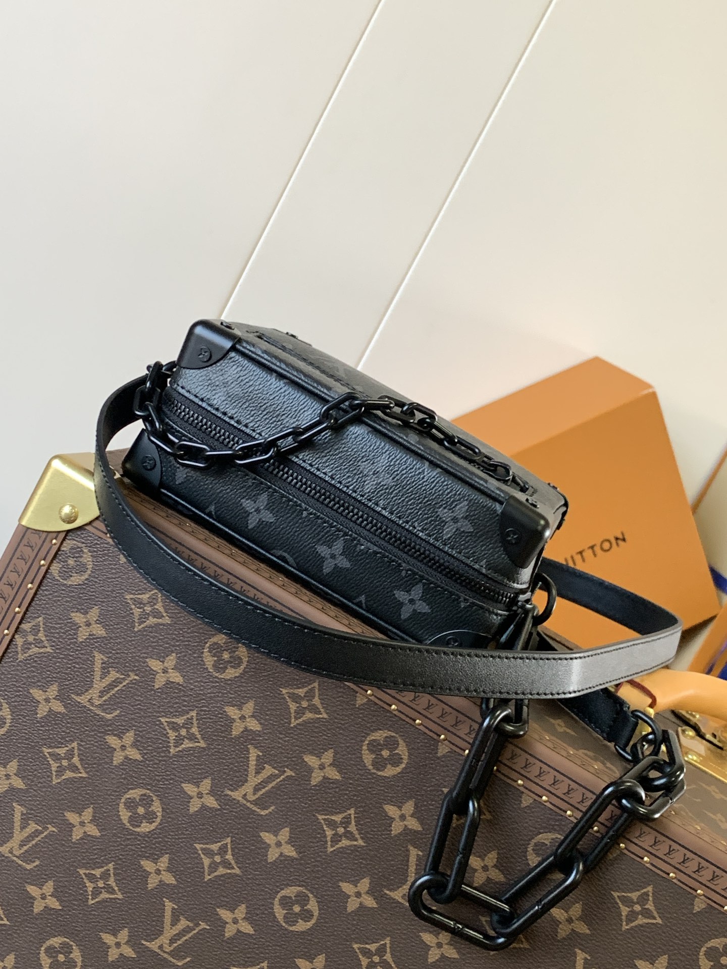 Mini Soft Trunk Chain Bag by Louis Vuitton LV - Monogram Eclipse Canvas M44735